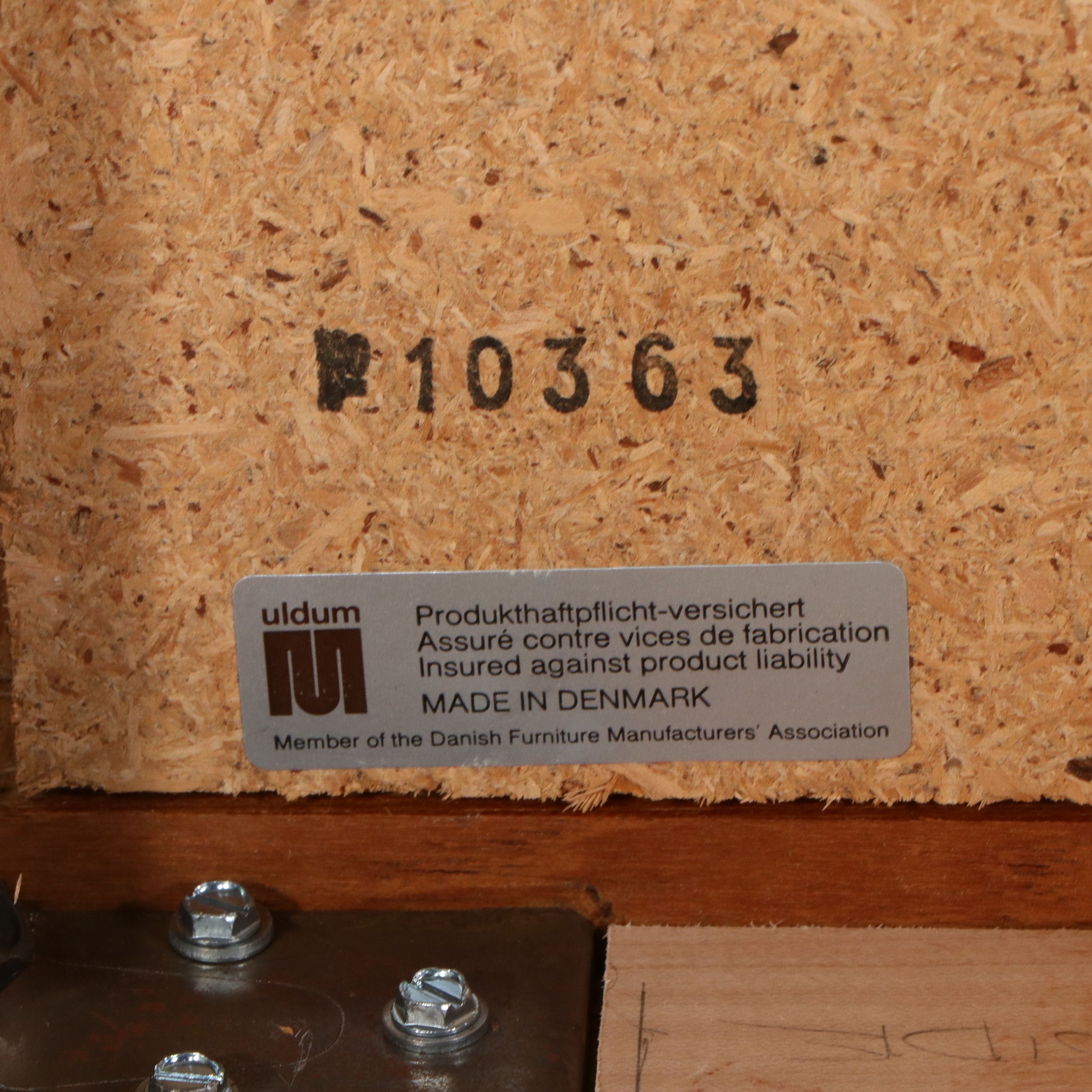 Uldum Danish Modern Tile Top Coffee and Hasley Stone Top Side Tables