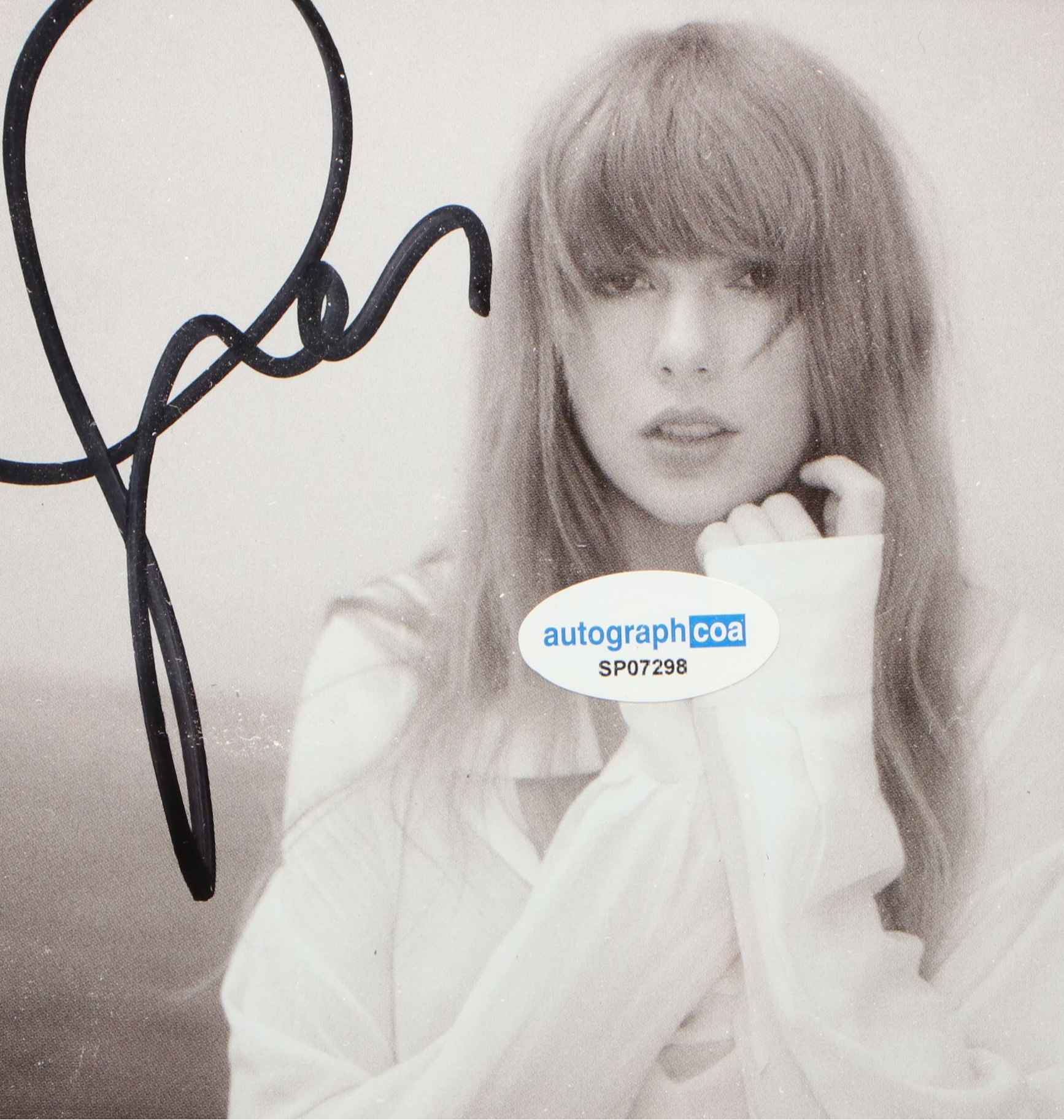 Taylor Swift Signed "The Tortured Poets Department" CD Card in Frame