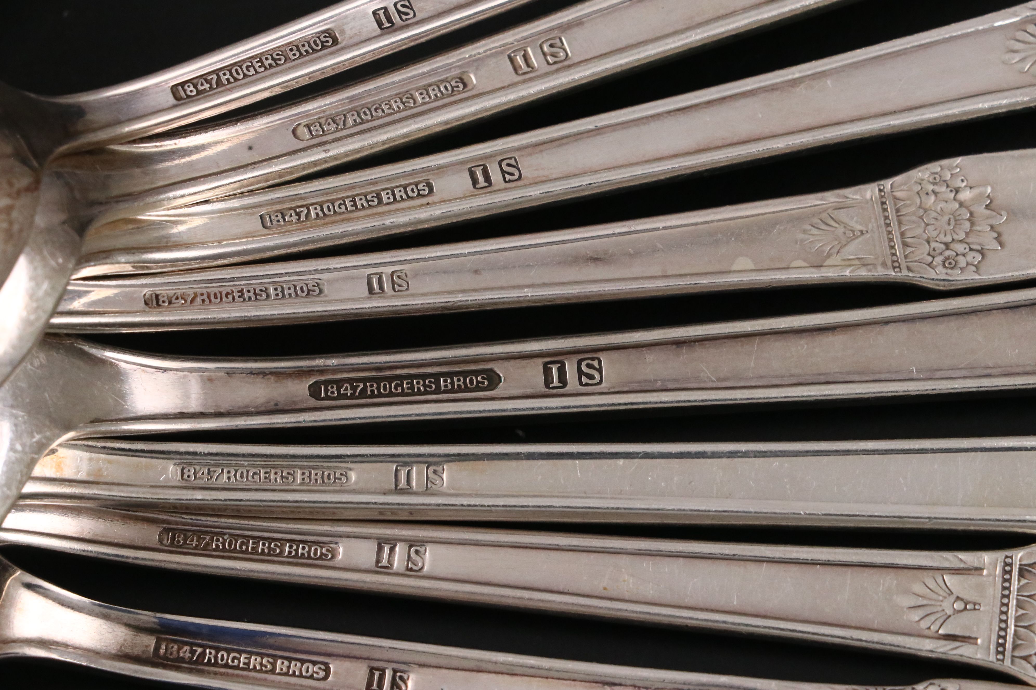 Rogers Bros. "First Love" Silver Plate Flatware in Case