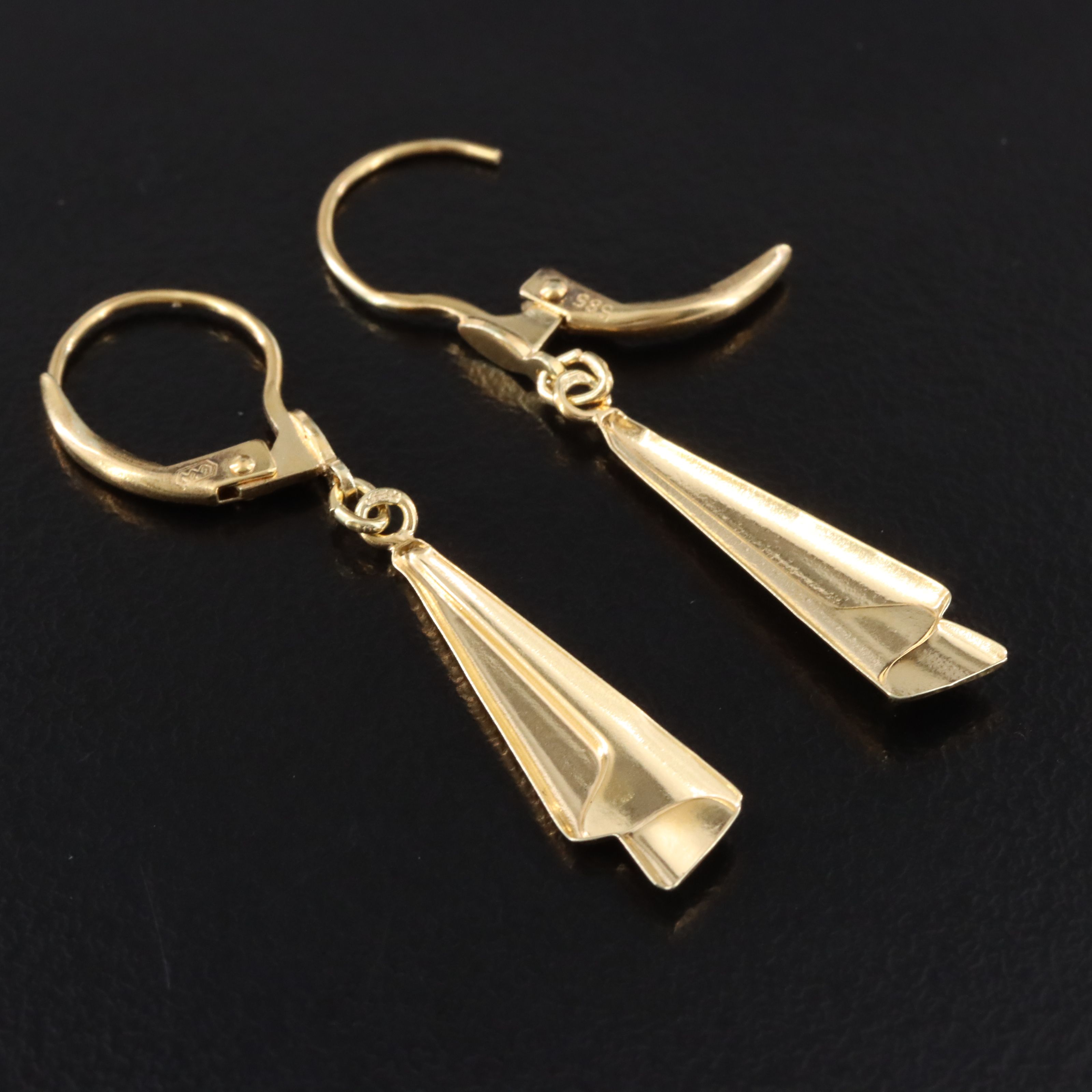 14K Draping Earrings