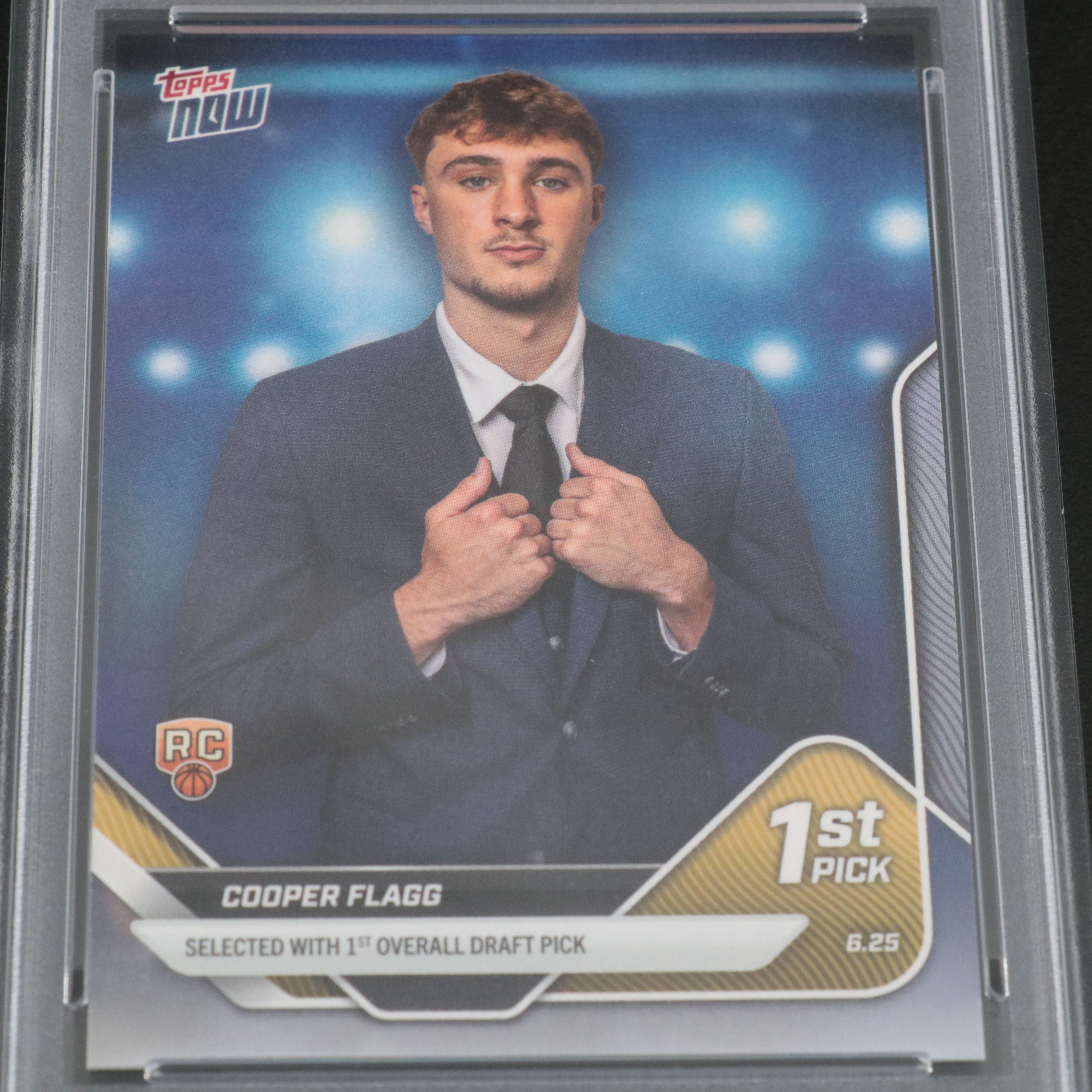 2025 Topps Now Cooper Flagg Draft Rookie Card Graded PSA 10