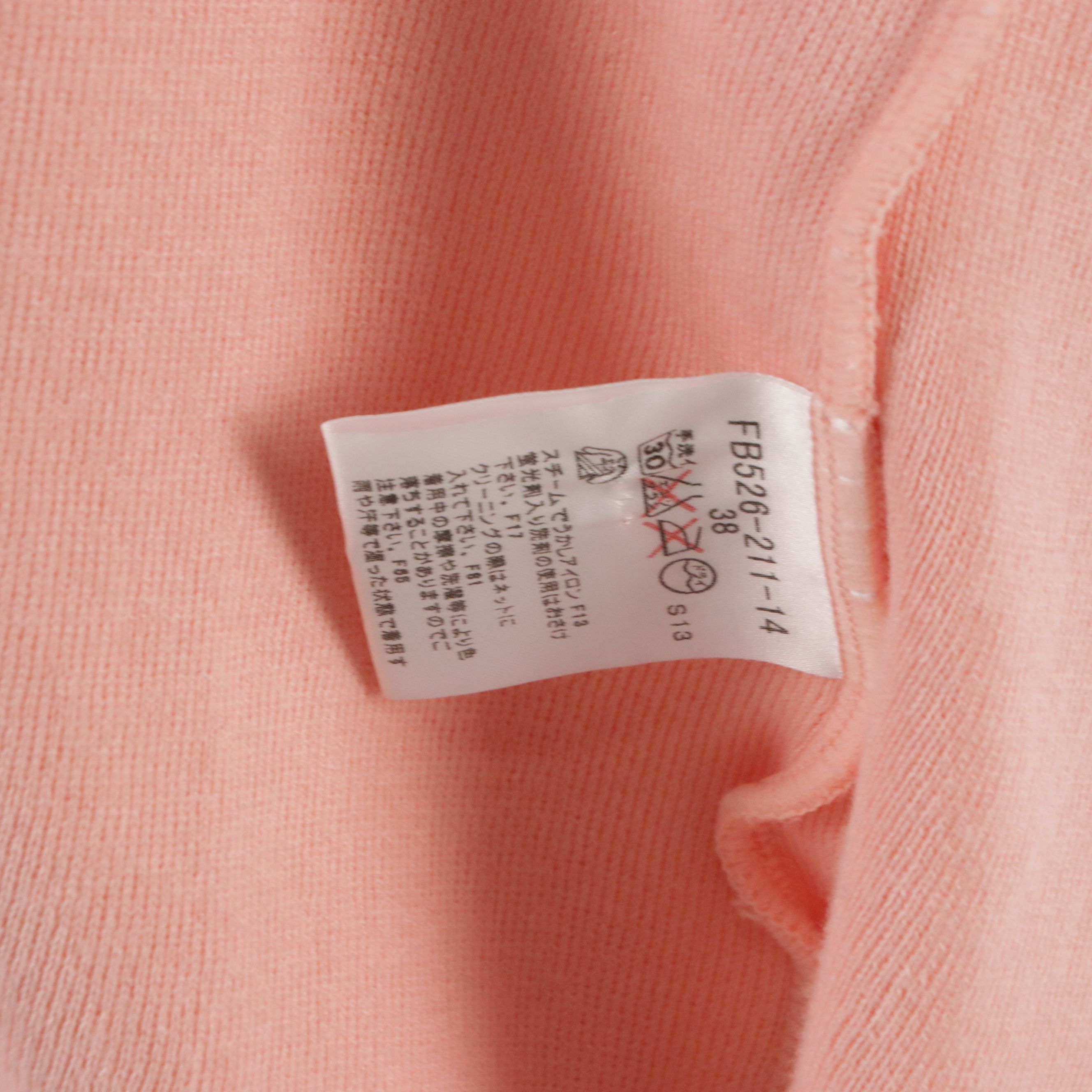 Burberry Blue Label Pink 3/4th Sleeve V-Neck Cardigan