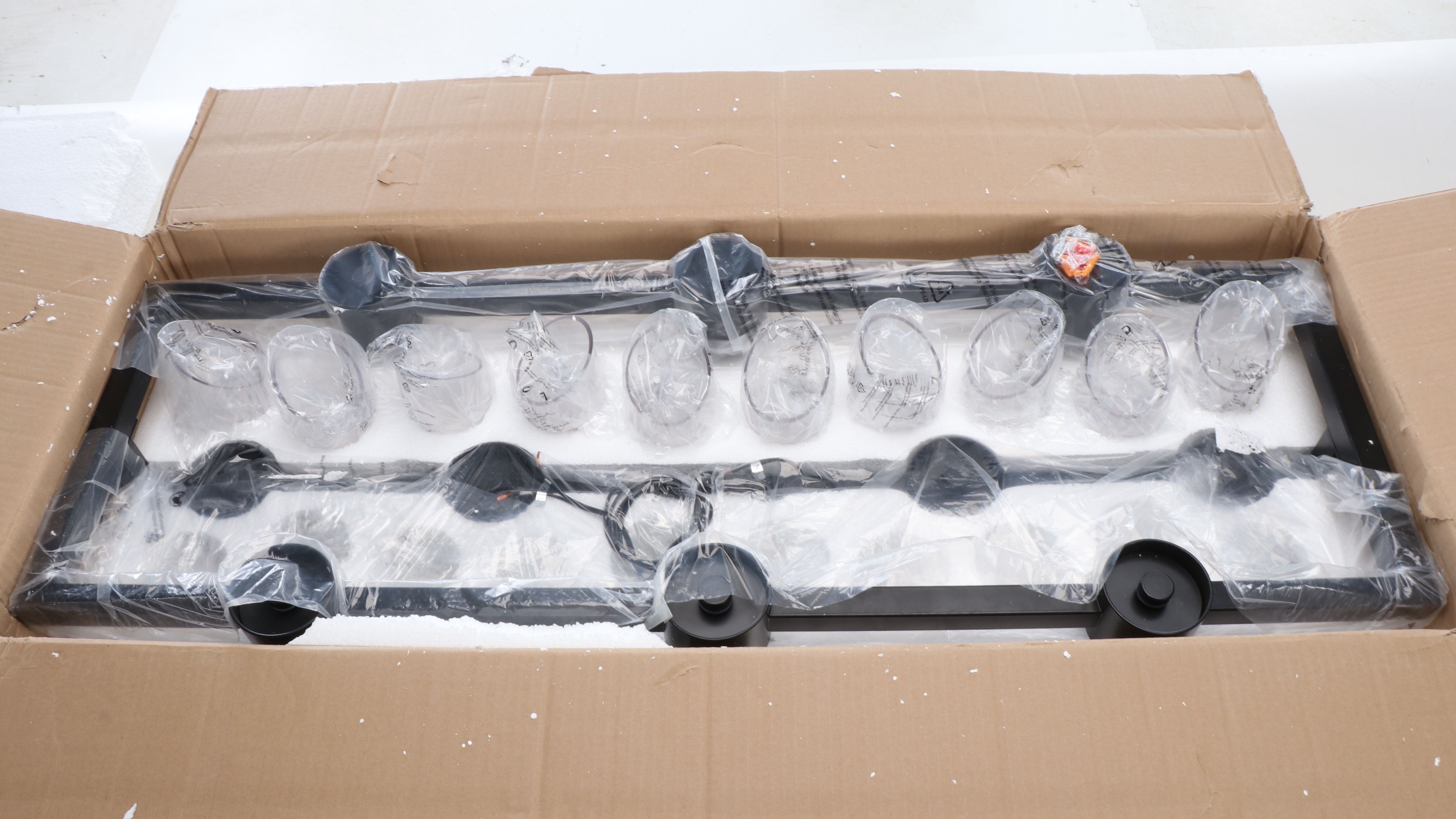 Modern Black Linear Island Pendant Light