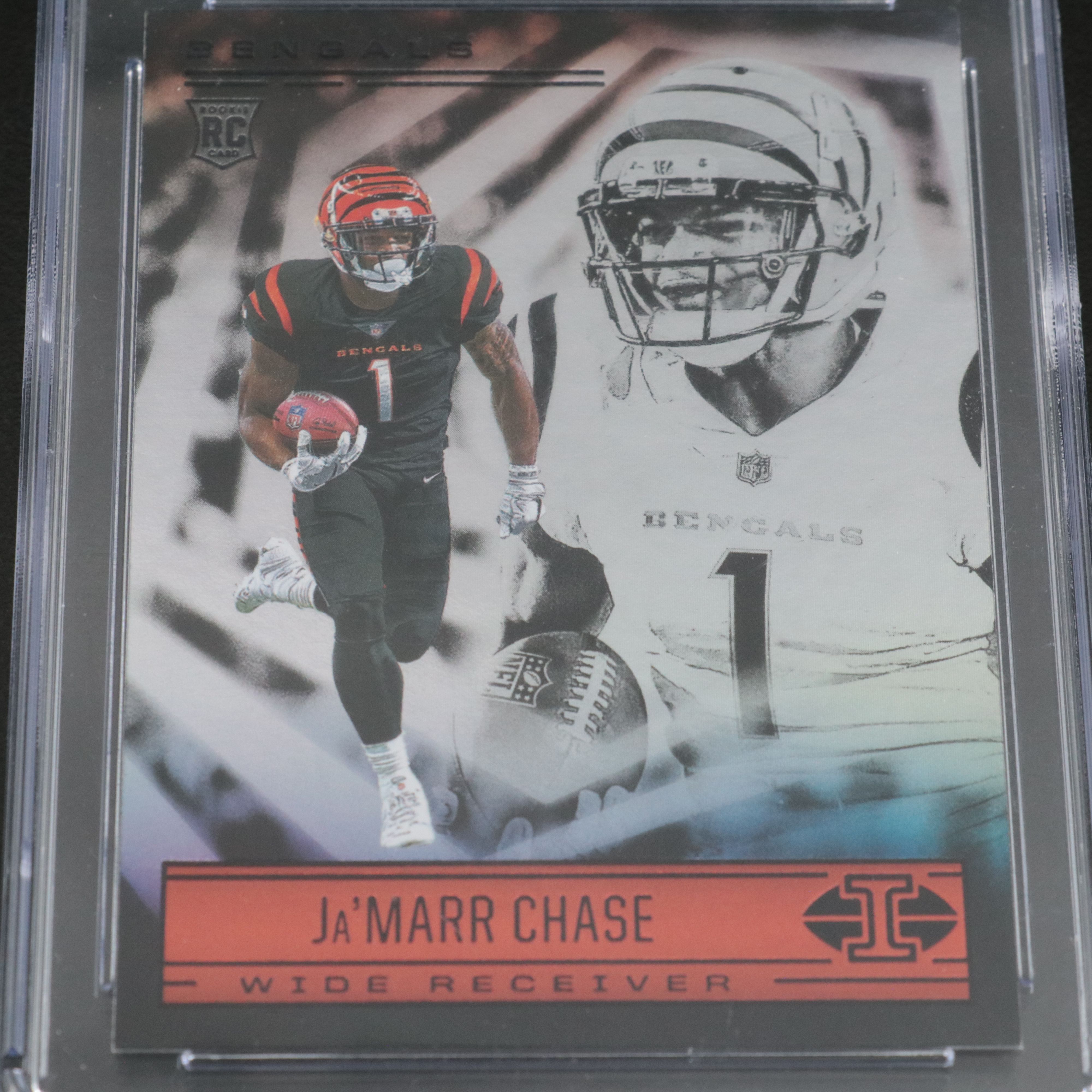 2021 Illusions Ja’Marr Chase Cincinnati Bengals Rookie Card Graded CSG 10