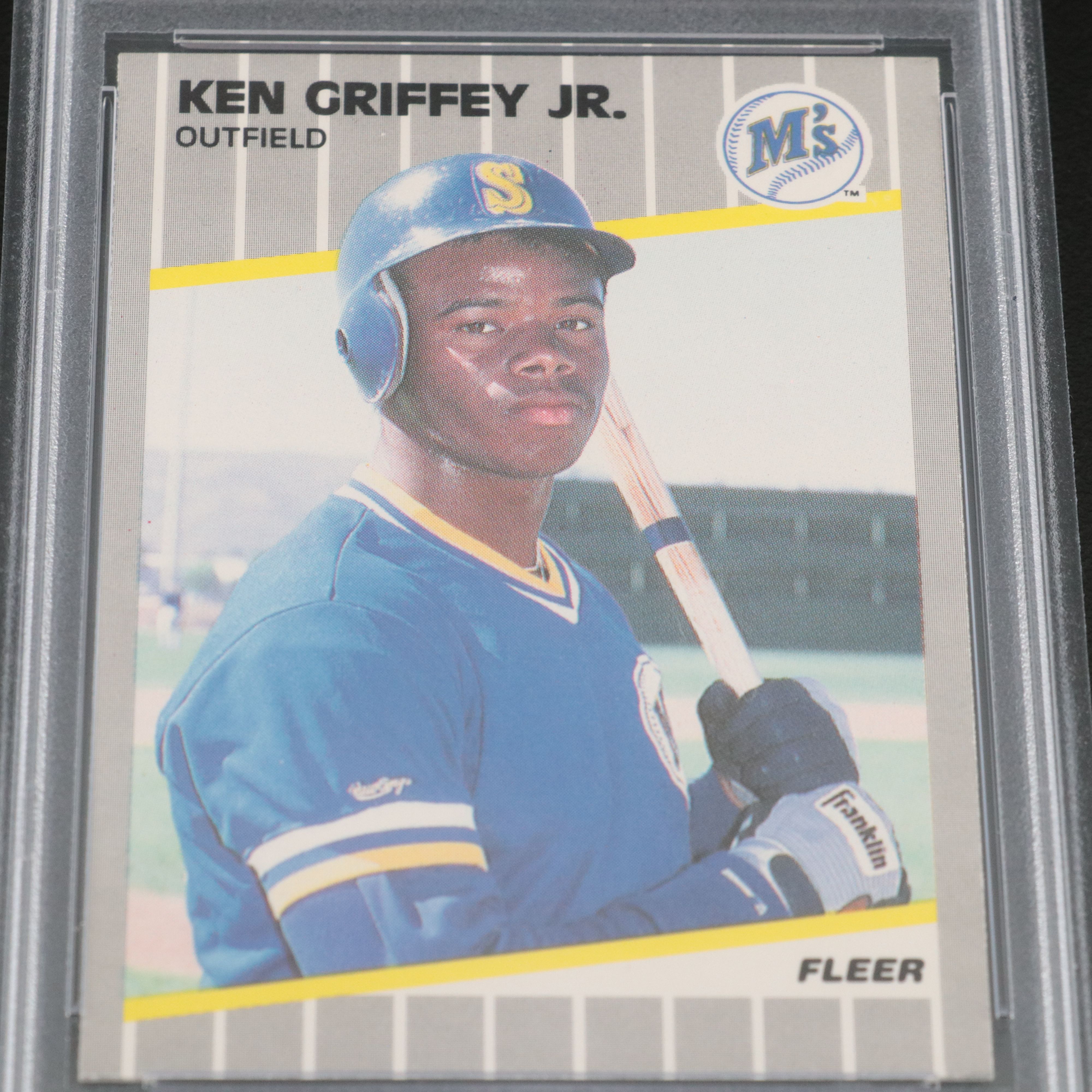 1989 Fleer Ken Griffey Jr. Rookie Baseball Card Graded PSA 9