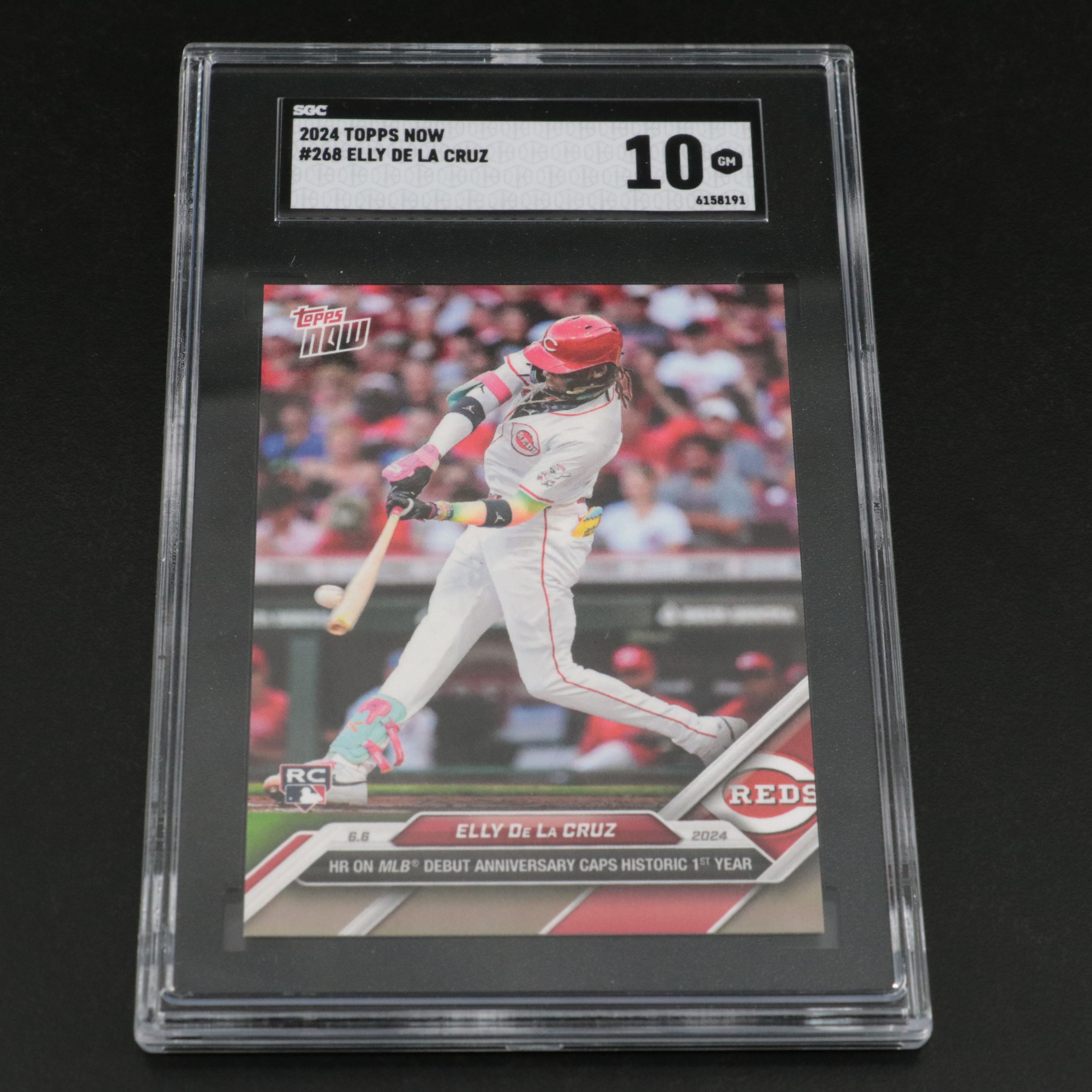 2024 Topps Now Elly De La Cruz Cincinnati Reds Rookie Card Graded SGC 10