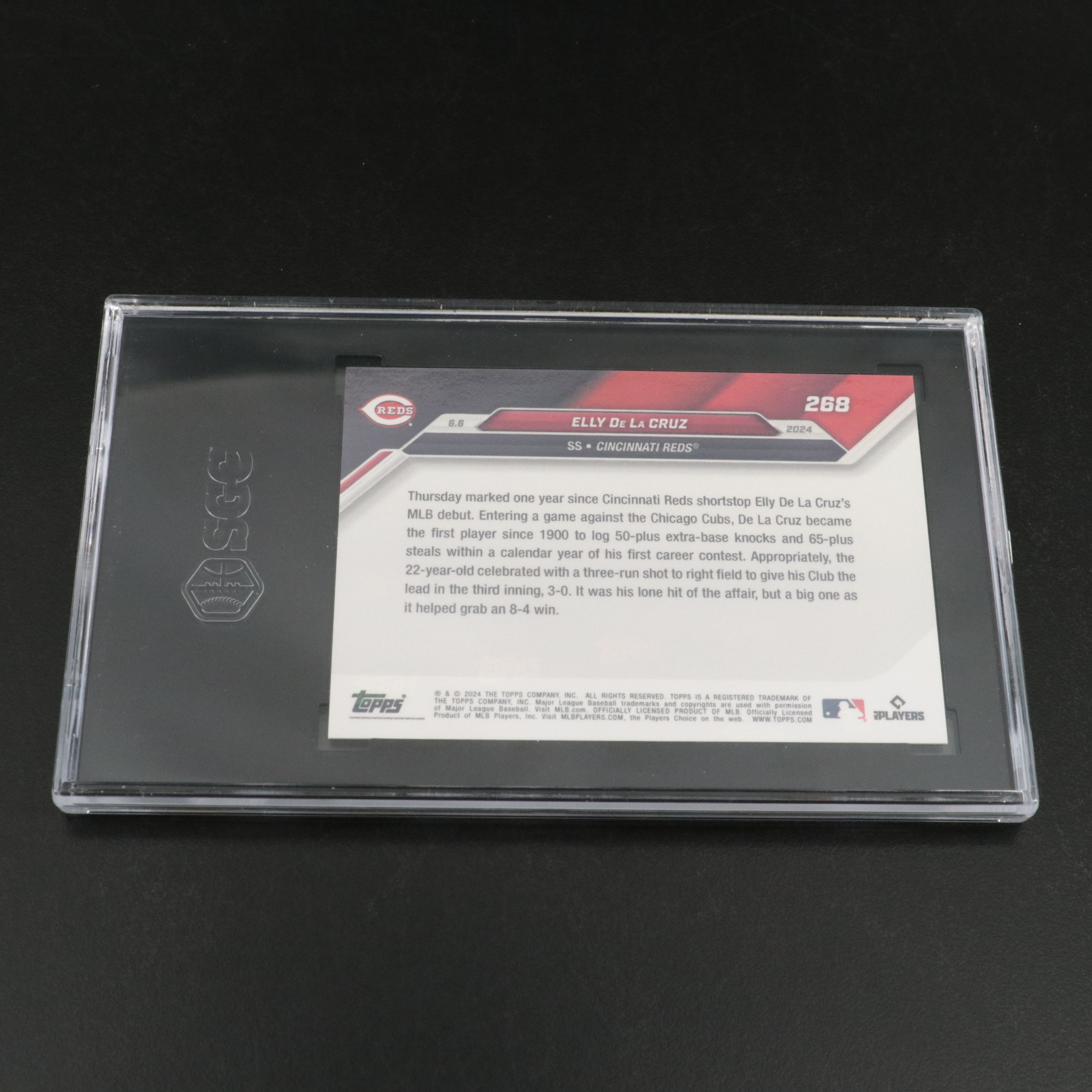2024 Topps Now Elly De La Cruz Cincinnati Reds Rookie Card Graded SGC 10
