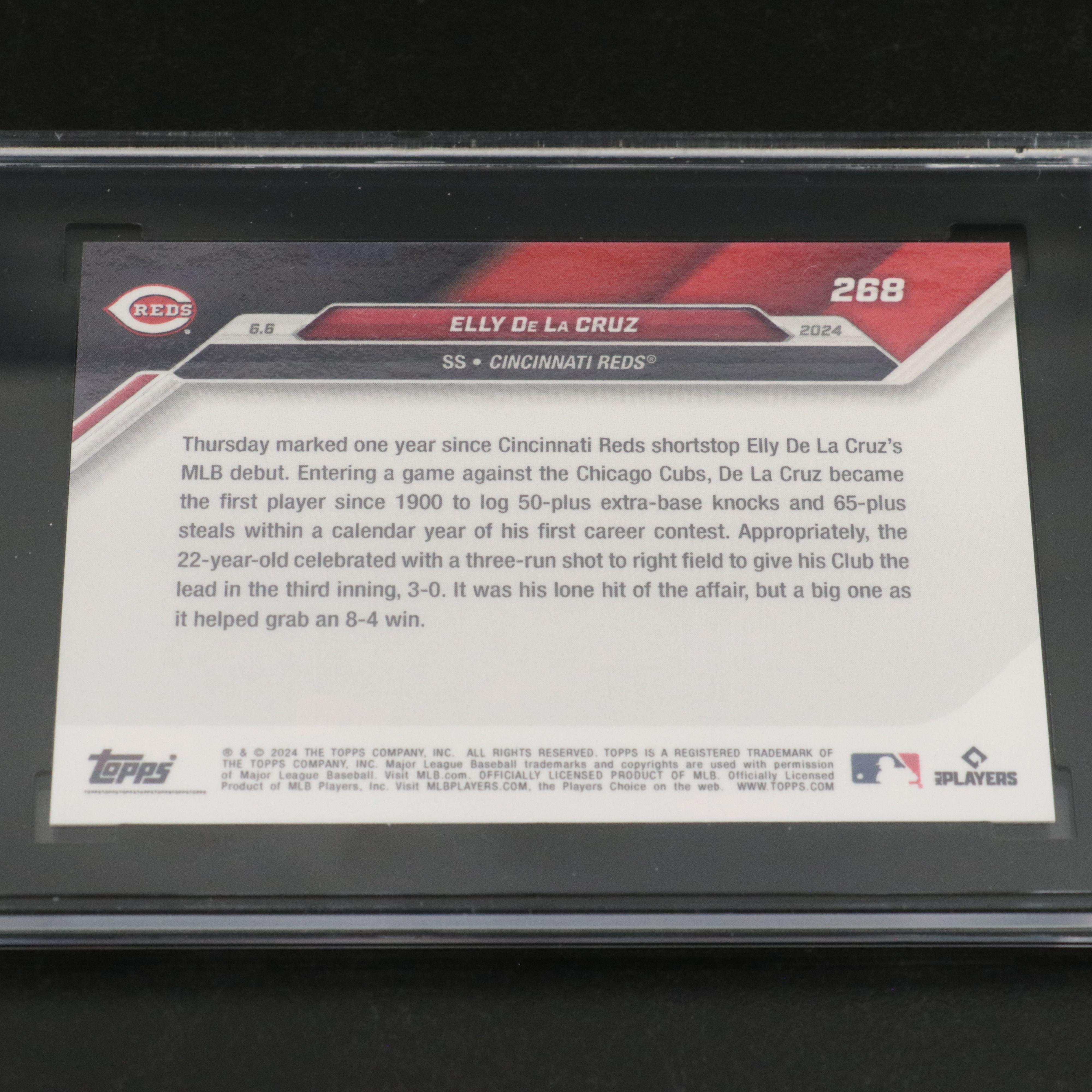 2024 Topps Now Elly De La Cruz Cincinnati Reds Rookie Card Graded SGC 10
