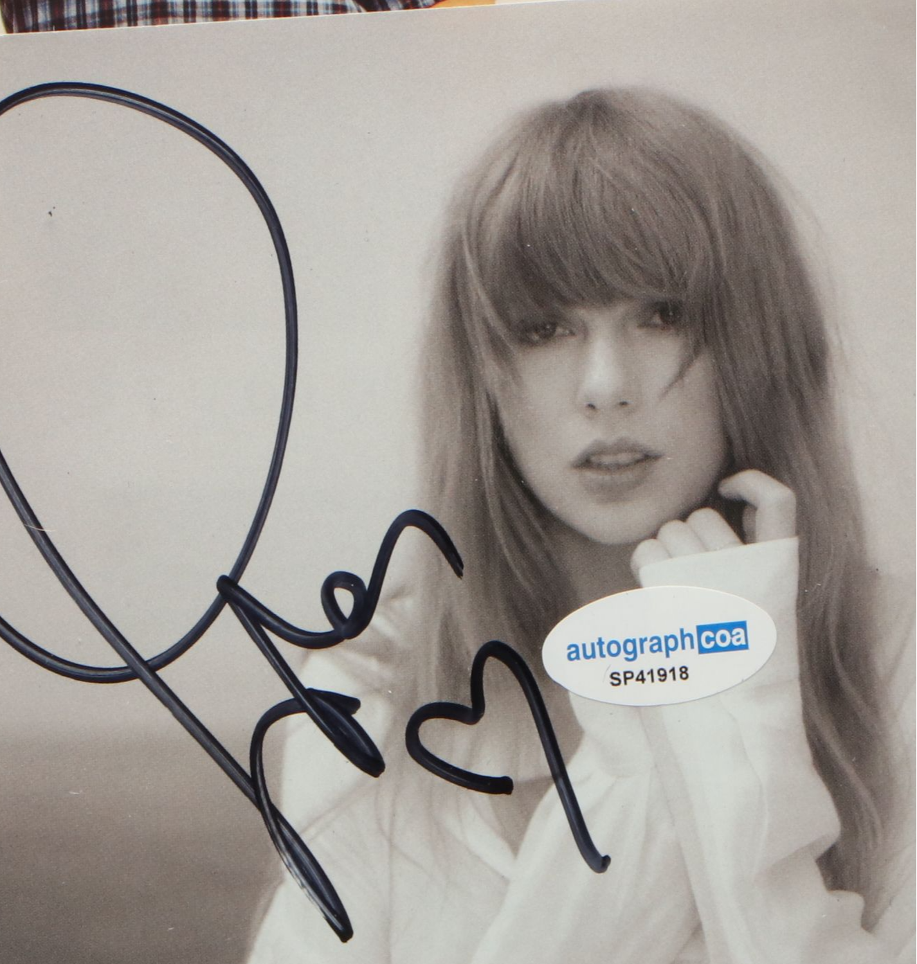 Taylor Swift Signed "The Tortured Poets Department" CD Card in Frame