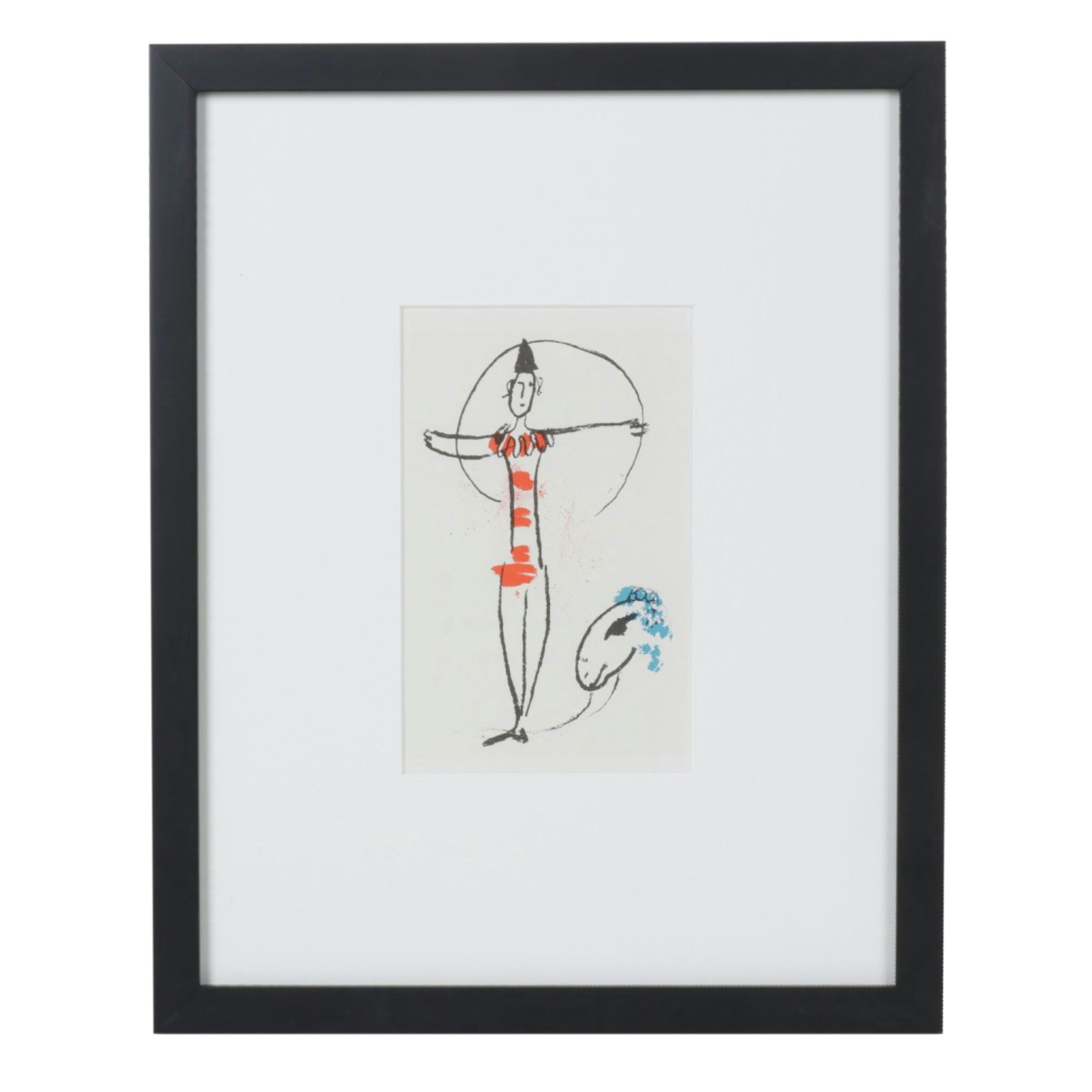 Rotogravure after Marc Chagall "Acrobatics"