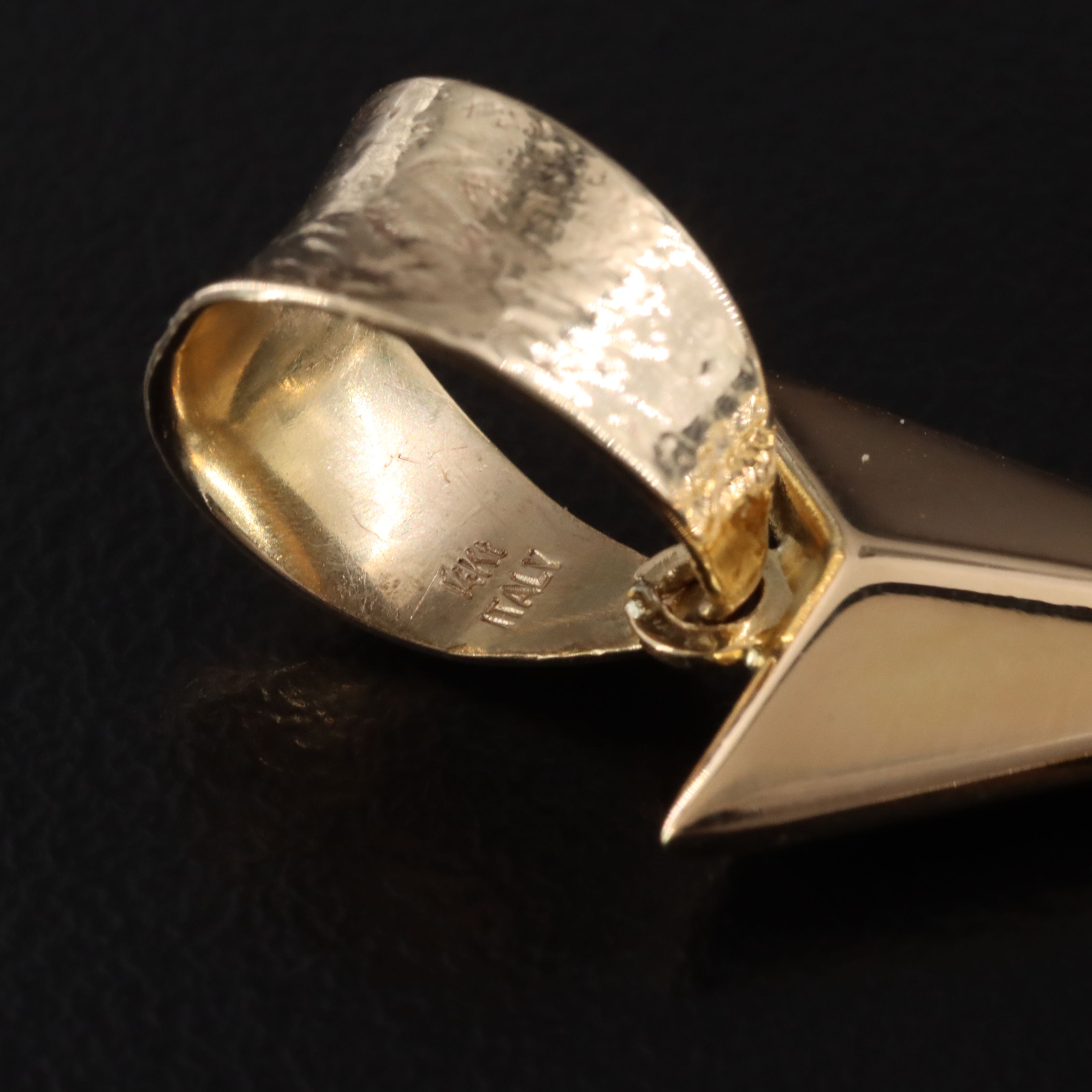 Electroformed Cross Pendant with 14K Bail