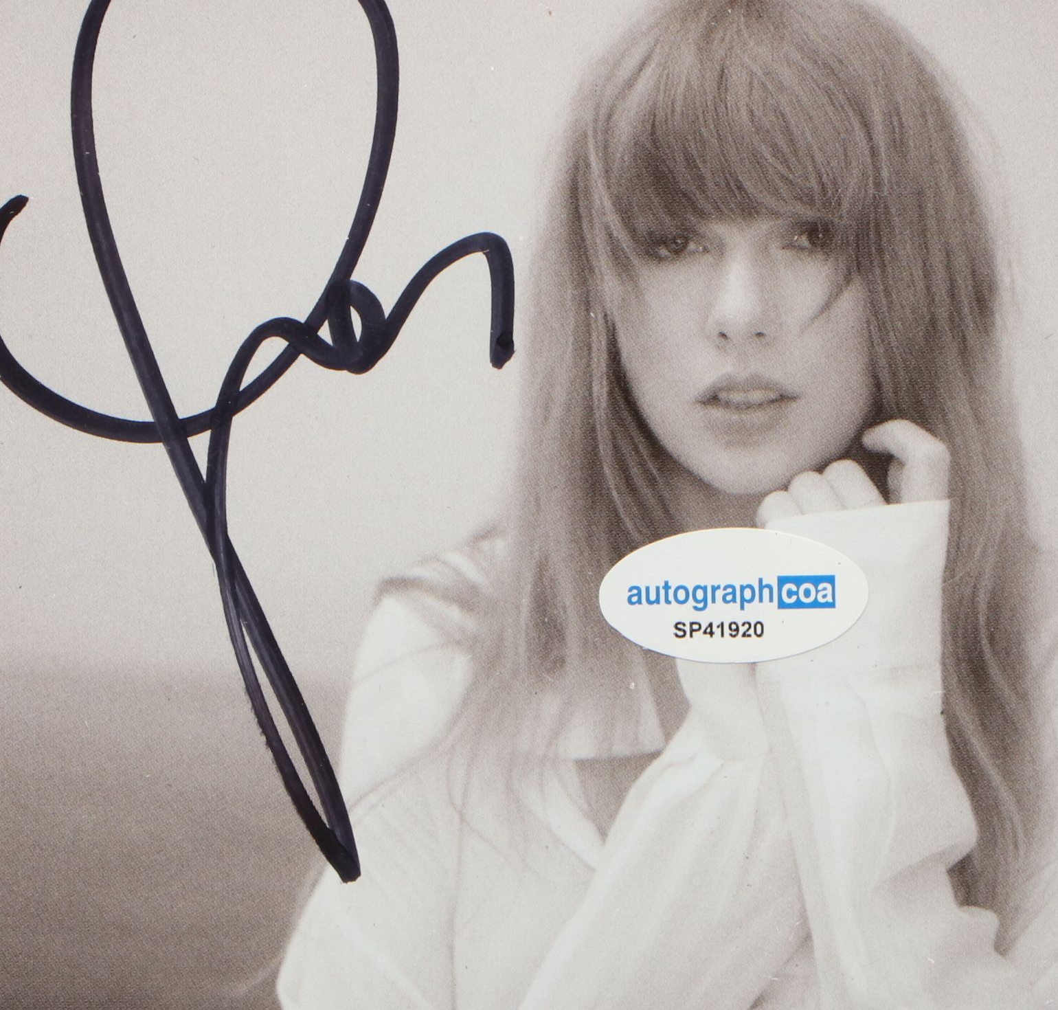 Taylor Swift Signed "The Tortured Poets Department" CD Card in Frame