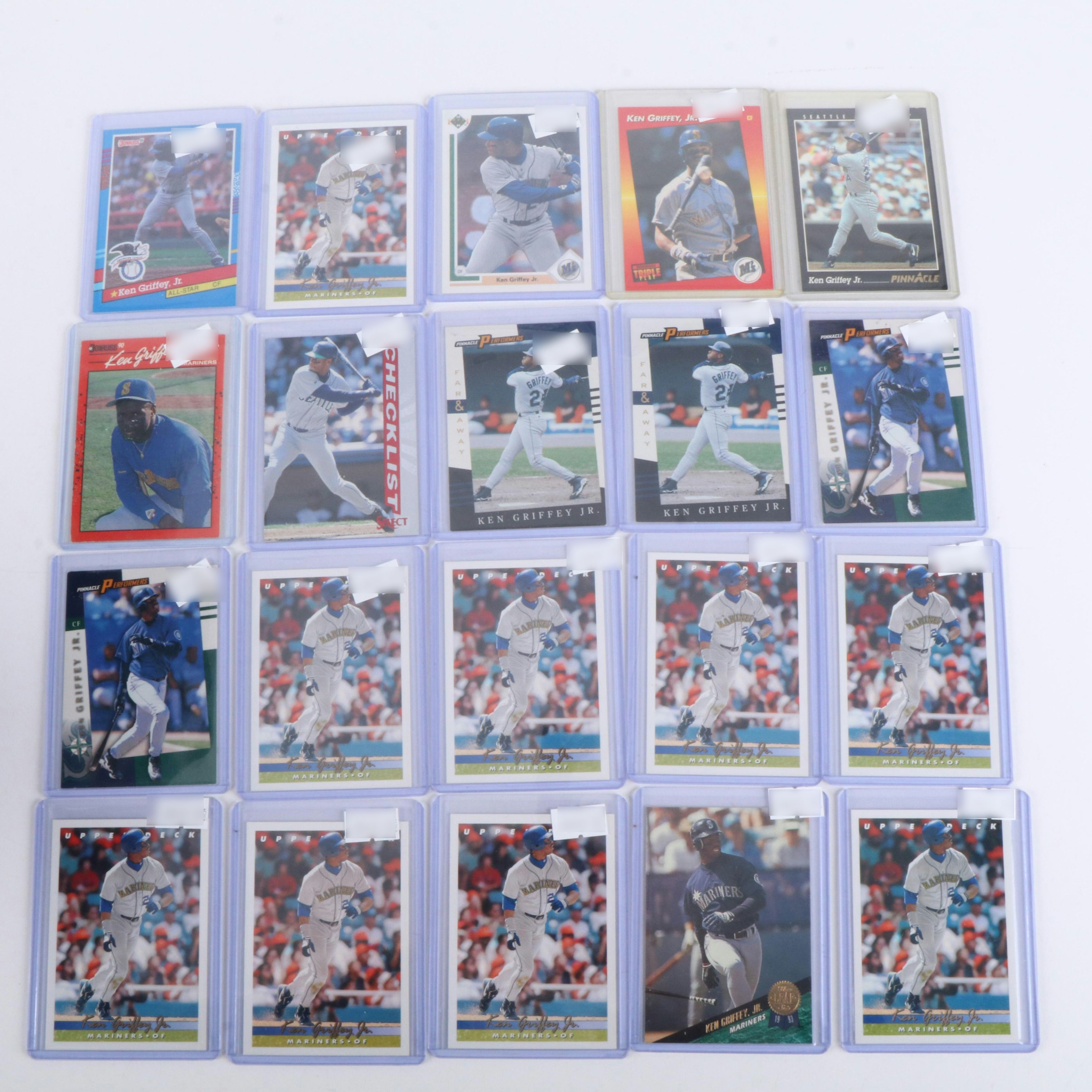 Ken Griffey Jr. Baseball Card Collection Featuring Rookies, Inserts, and More