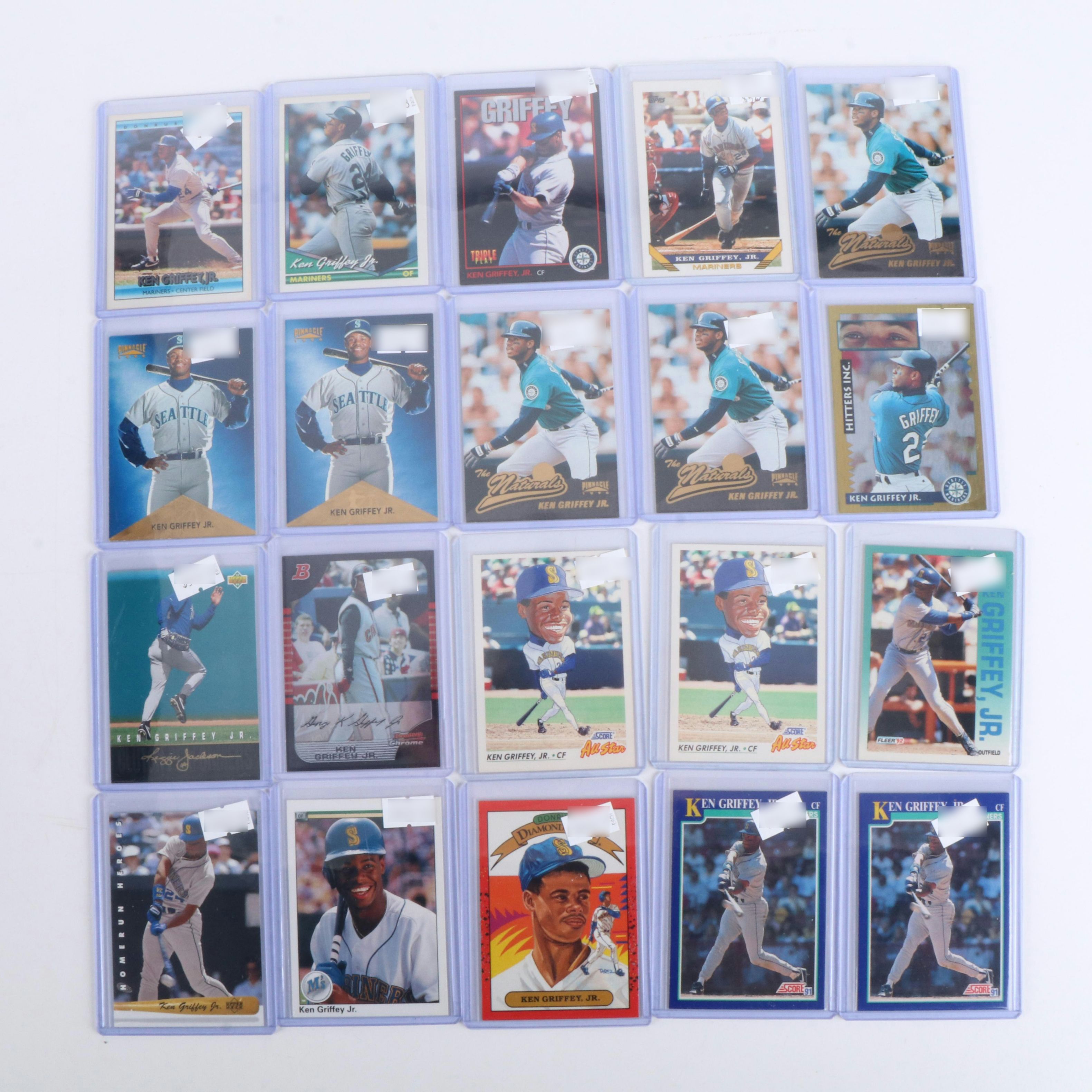 Ken Griffey Jr. Baseball Card Collection Featuring Rookies, Inserts, and More