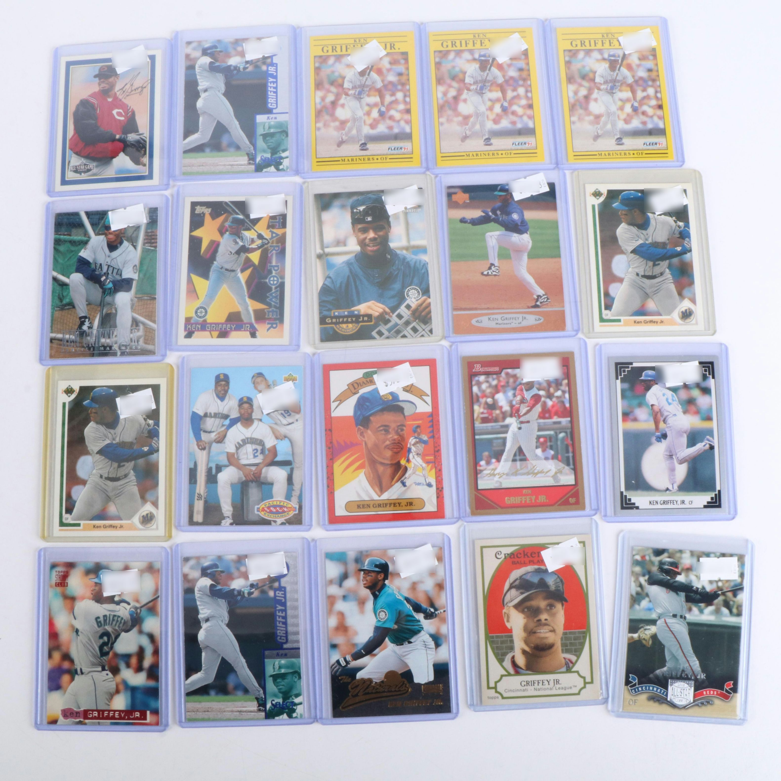 Ken Griffey Jr. Baseball Card Collection Featuring Rookies, Inserts, and More