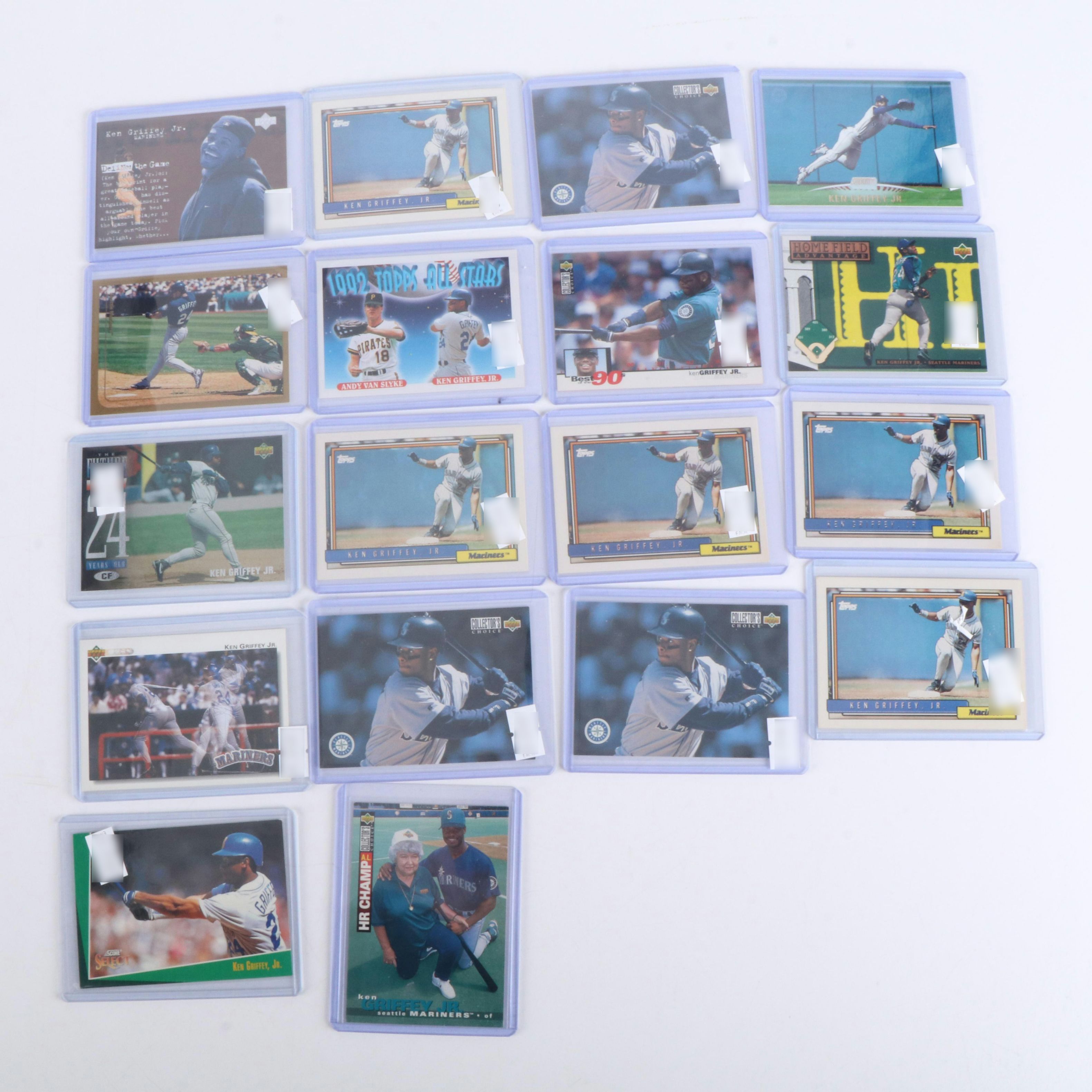 Ken Griffey Jr. Baseball Card Collection Featuring Rookies, Inserts, and More