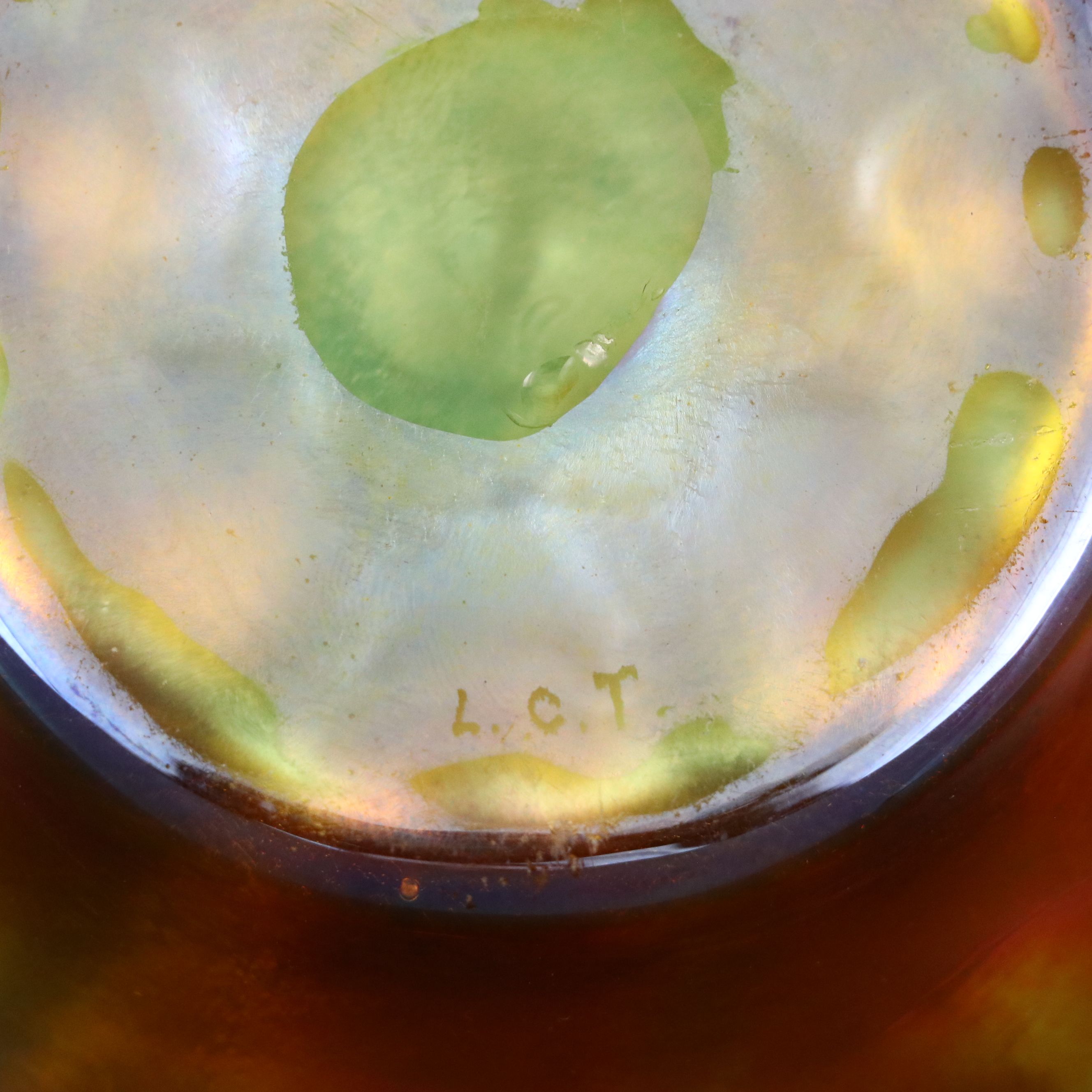 Louis Comfort Tiffany Favrile Art Glass Finger Bowls and Underplates