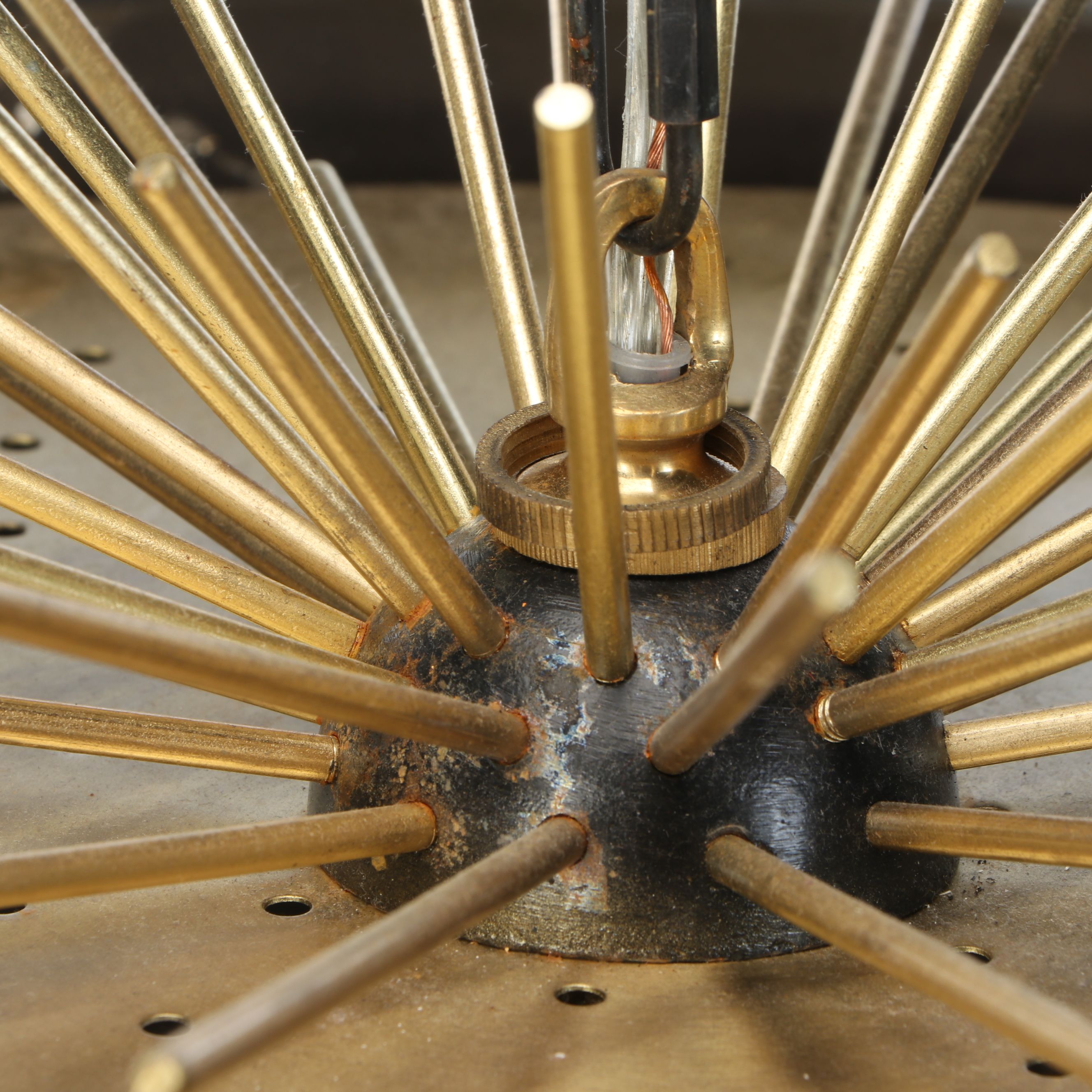 Mid Century Modern Atomic Style Pendant, Contemporary