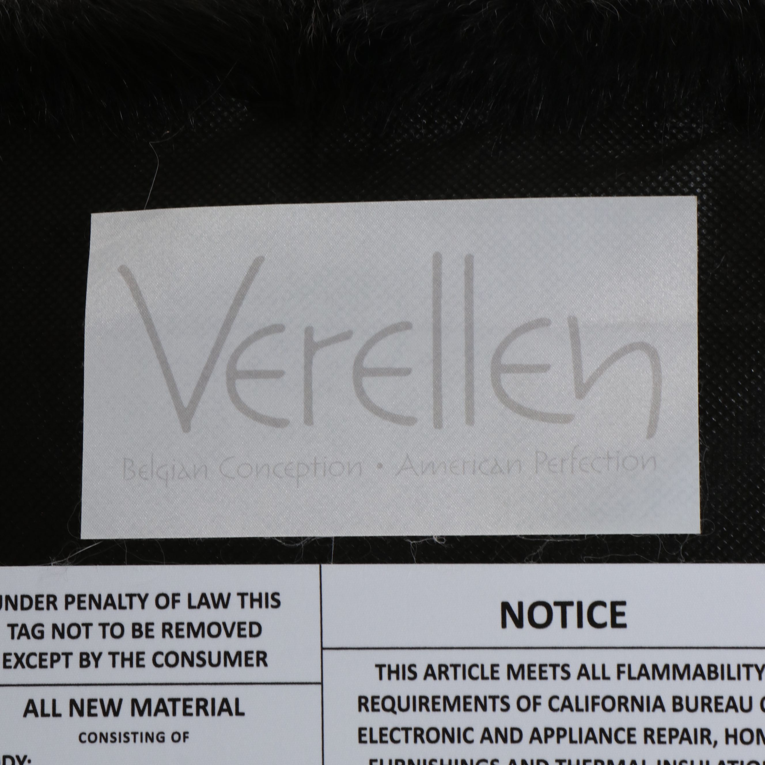 Verellen Belgian Modern Style Black Hair-on-Hide Club Chair, 21st Century