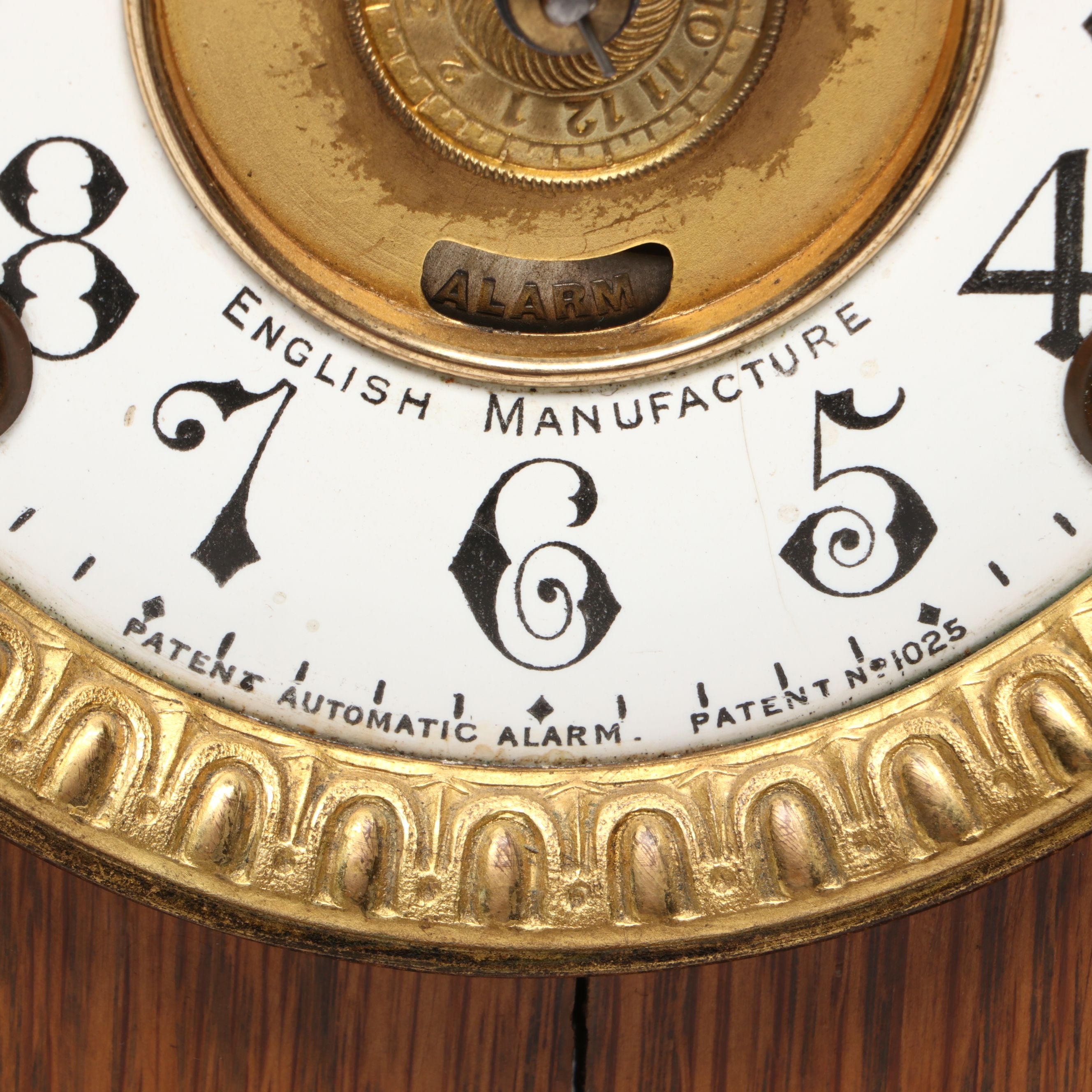 Fattorini & Sons English Wooden Mantel Clock