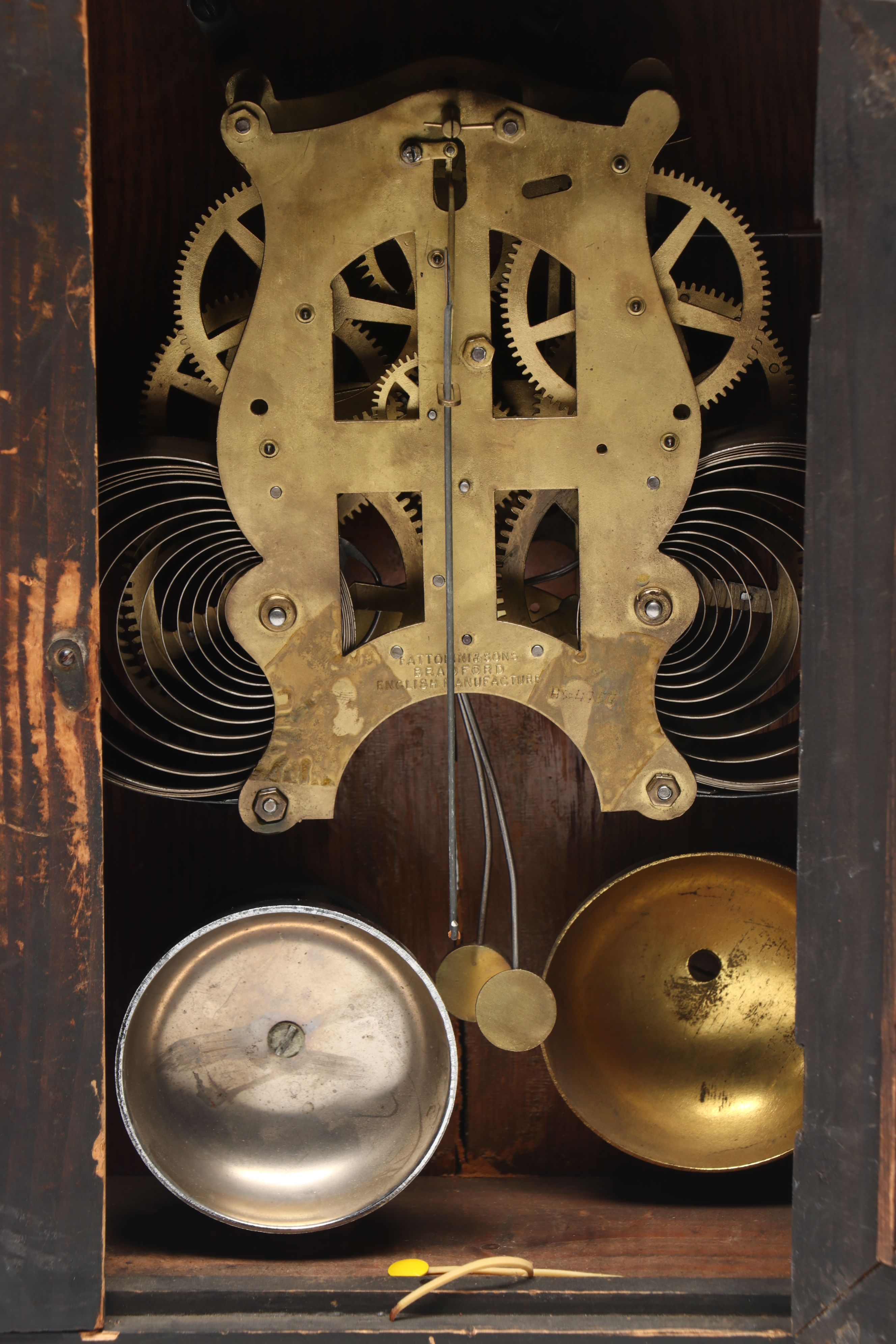 Fattorini & Sons English Wooden Mantel Clock