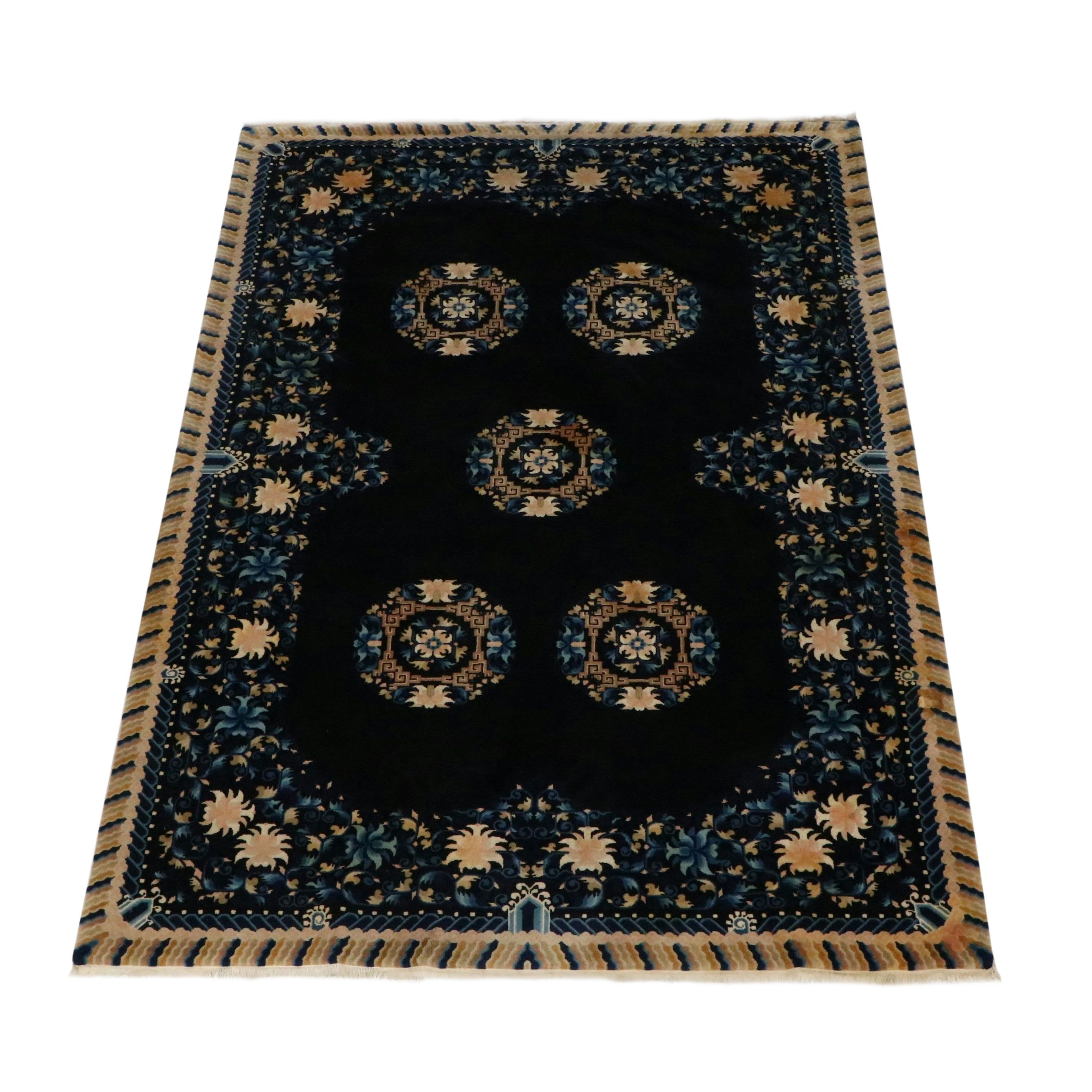 6' x 9'3 Hand-Knotted Chinese Peking Area Rug