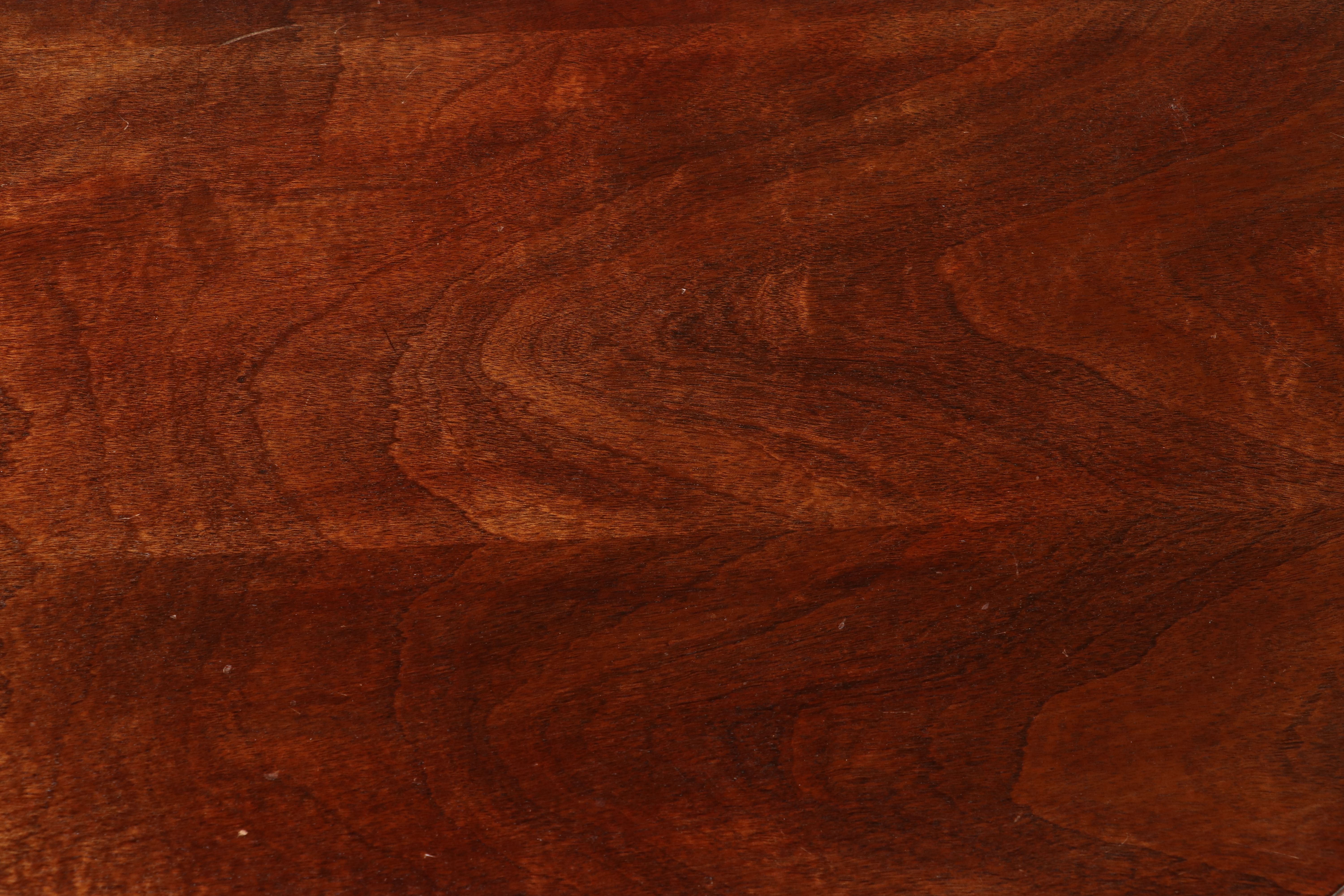 Mersman Duncan Phyfe Style Pedestal Drum Table with Carved Tripod Base