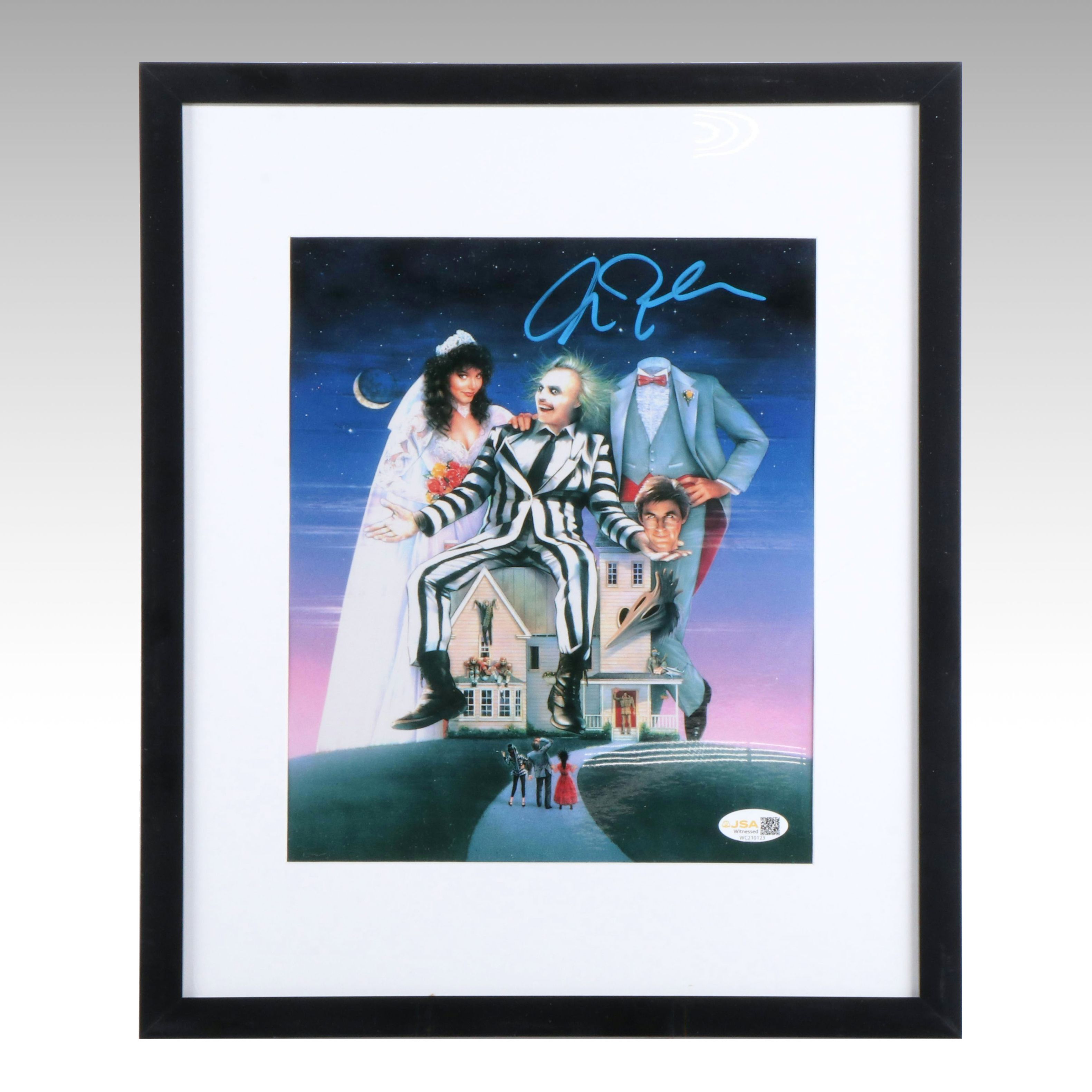 Alec Baldwin Signed “Beetlejuice” Movie Print in Matted Frame, JSA