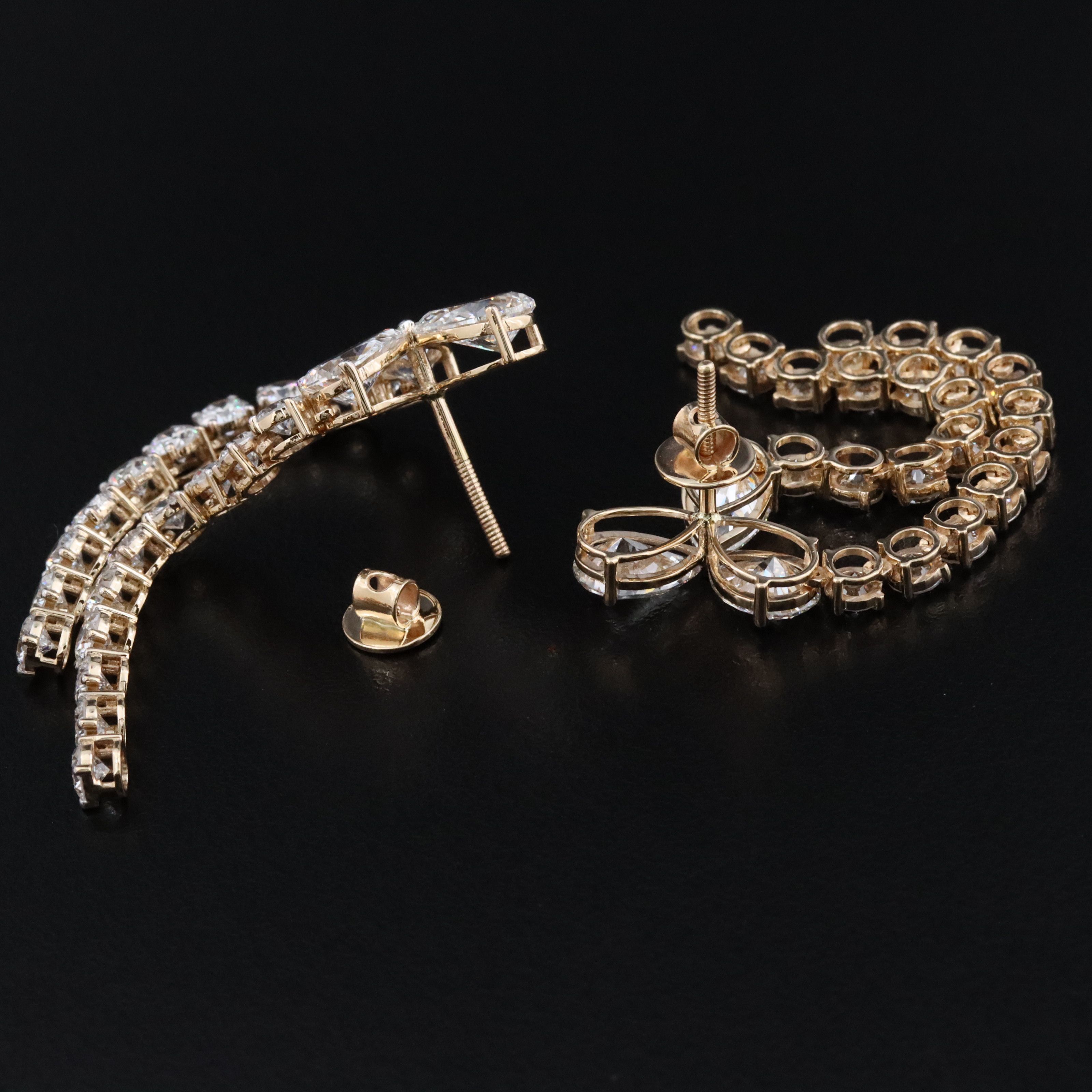 14K 8.58 CTW Lab Grown Diamond Earrings