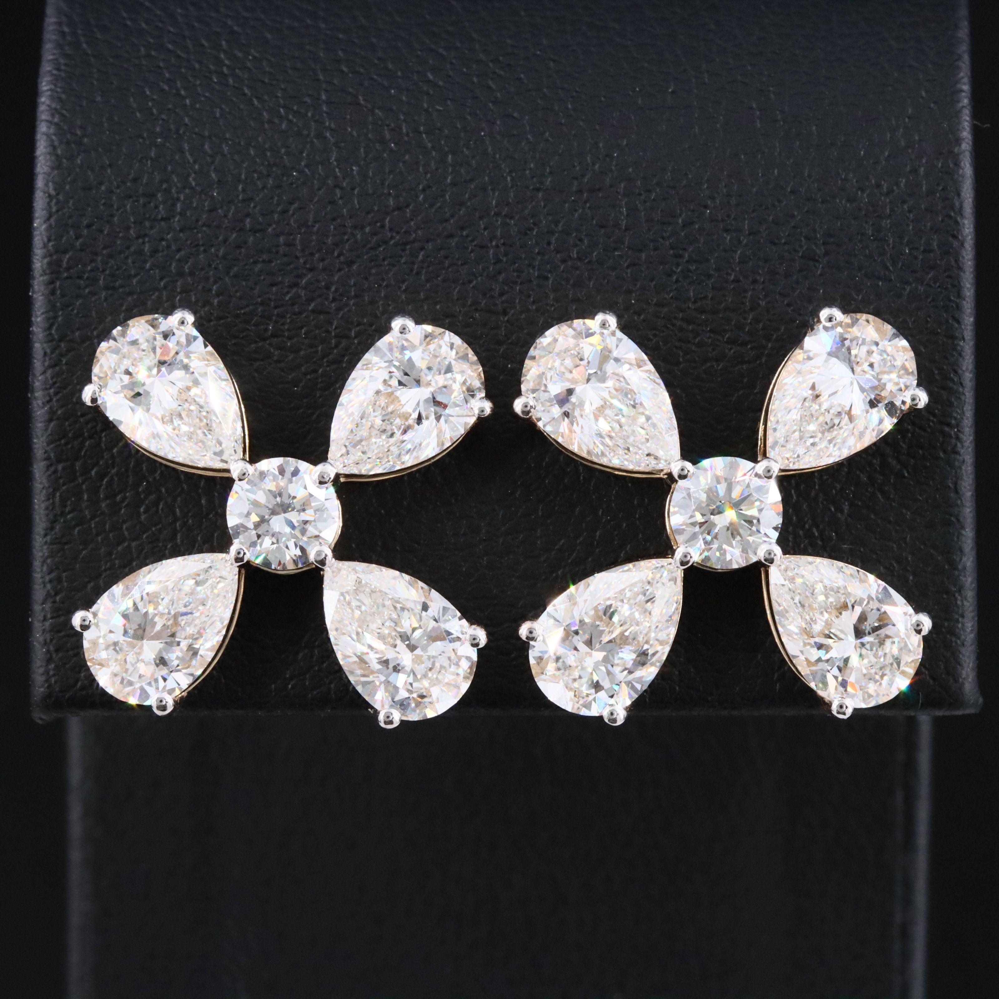14K 8.82 CTW Lab Grown Diamond Earrings