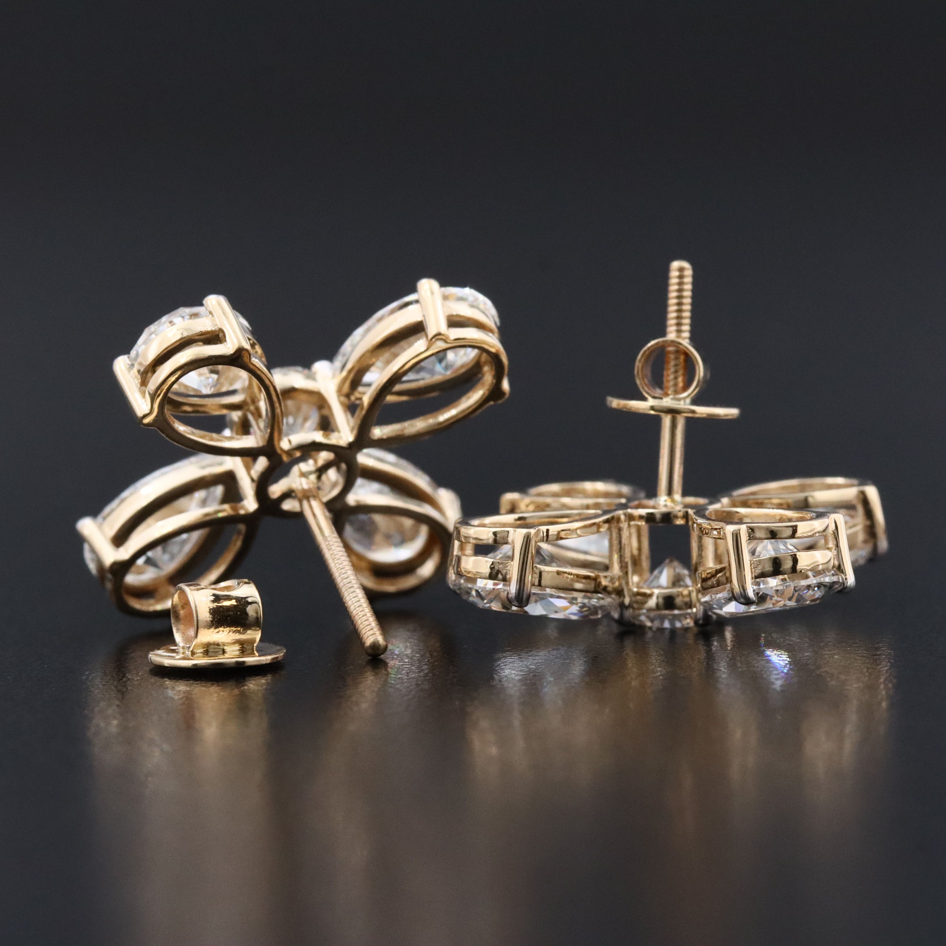 14K 8.82 CTW Lab Grown Diamond Earrings