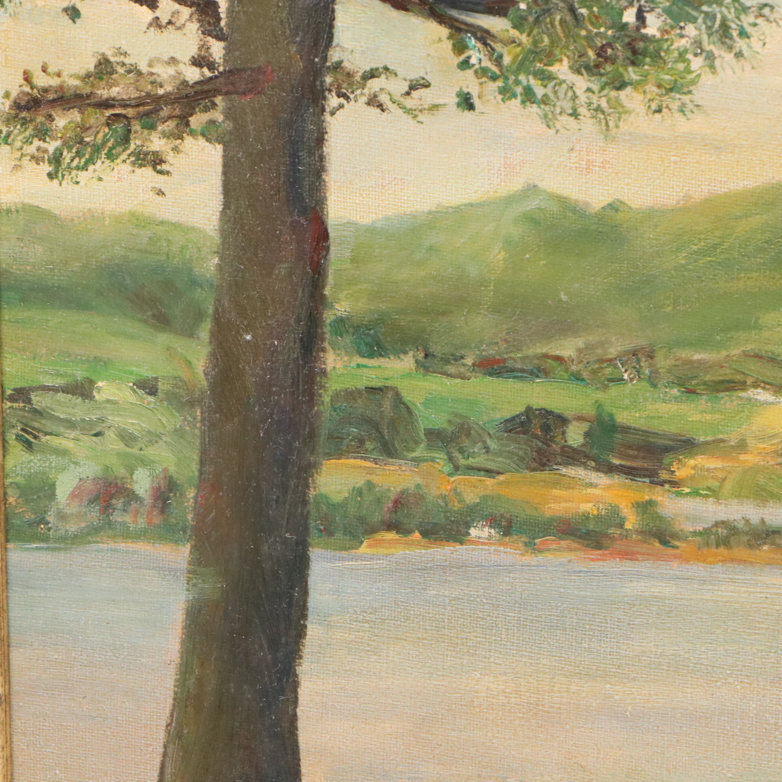 Grace Kerr Wesner Oil Painting "Lake Memphremagog," 1950