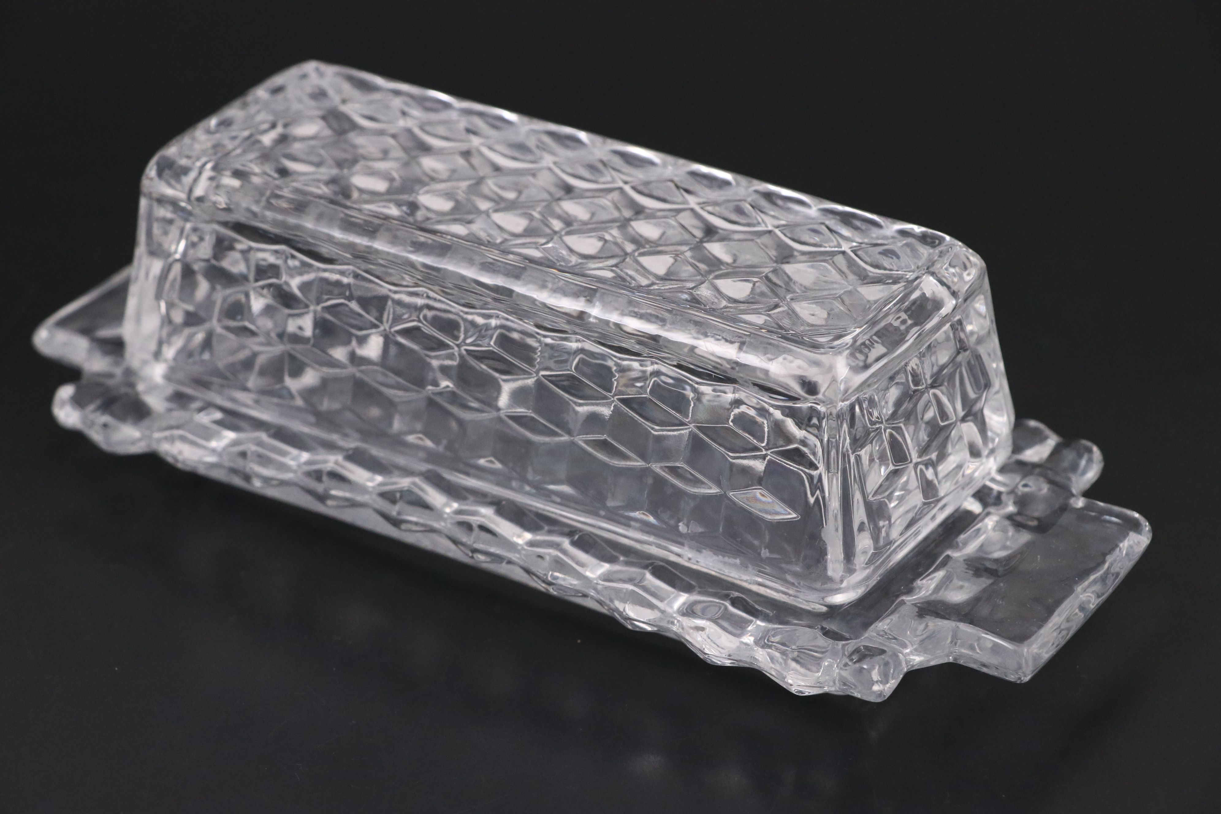 Fostoria "American Clear" Glass Dinnerware with Colony "Whitehall" Saucers