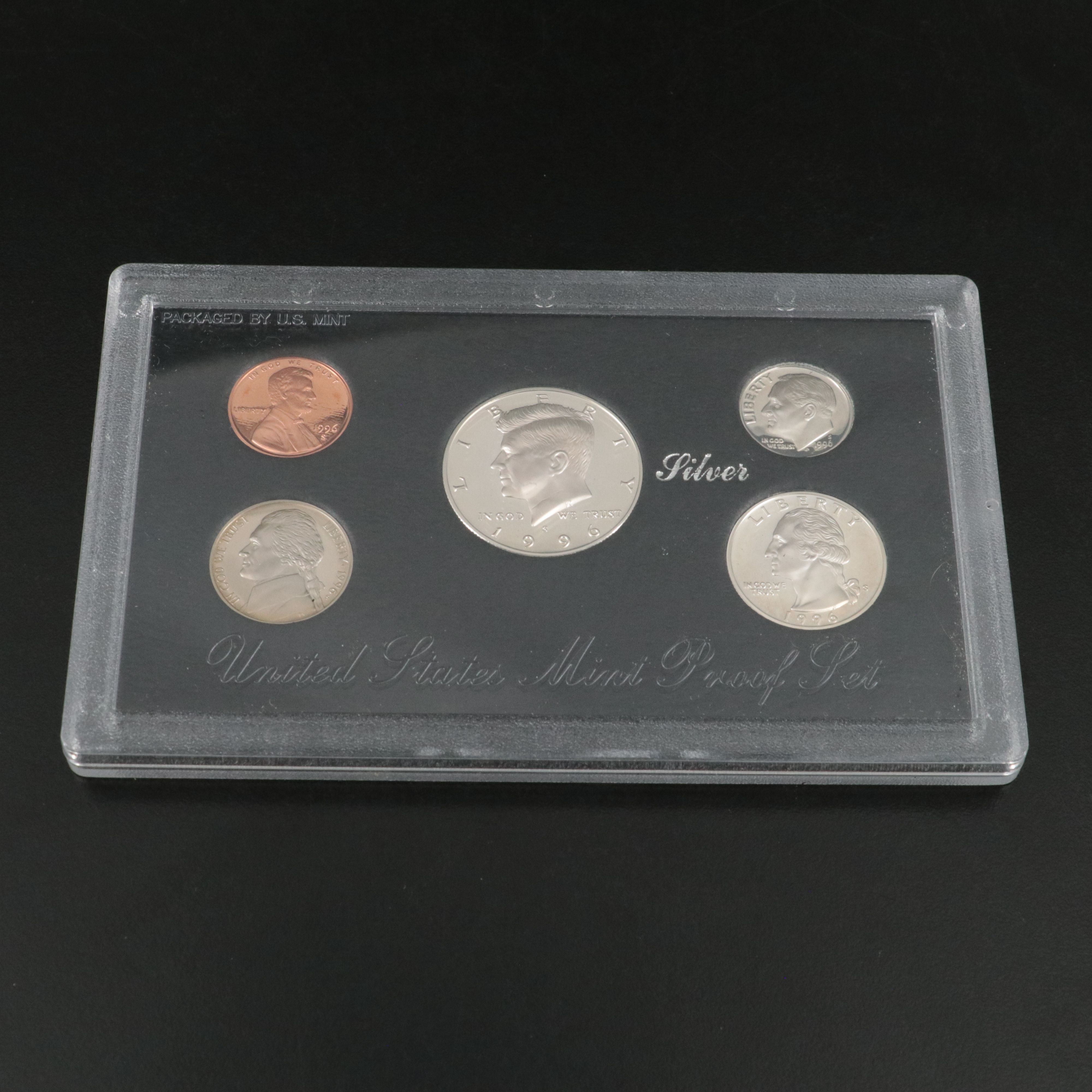 Three United States Modern Silver Proof Sets, 1996, 1997, and 1998