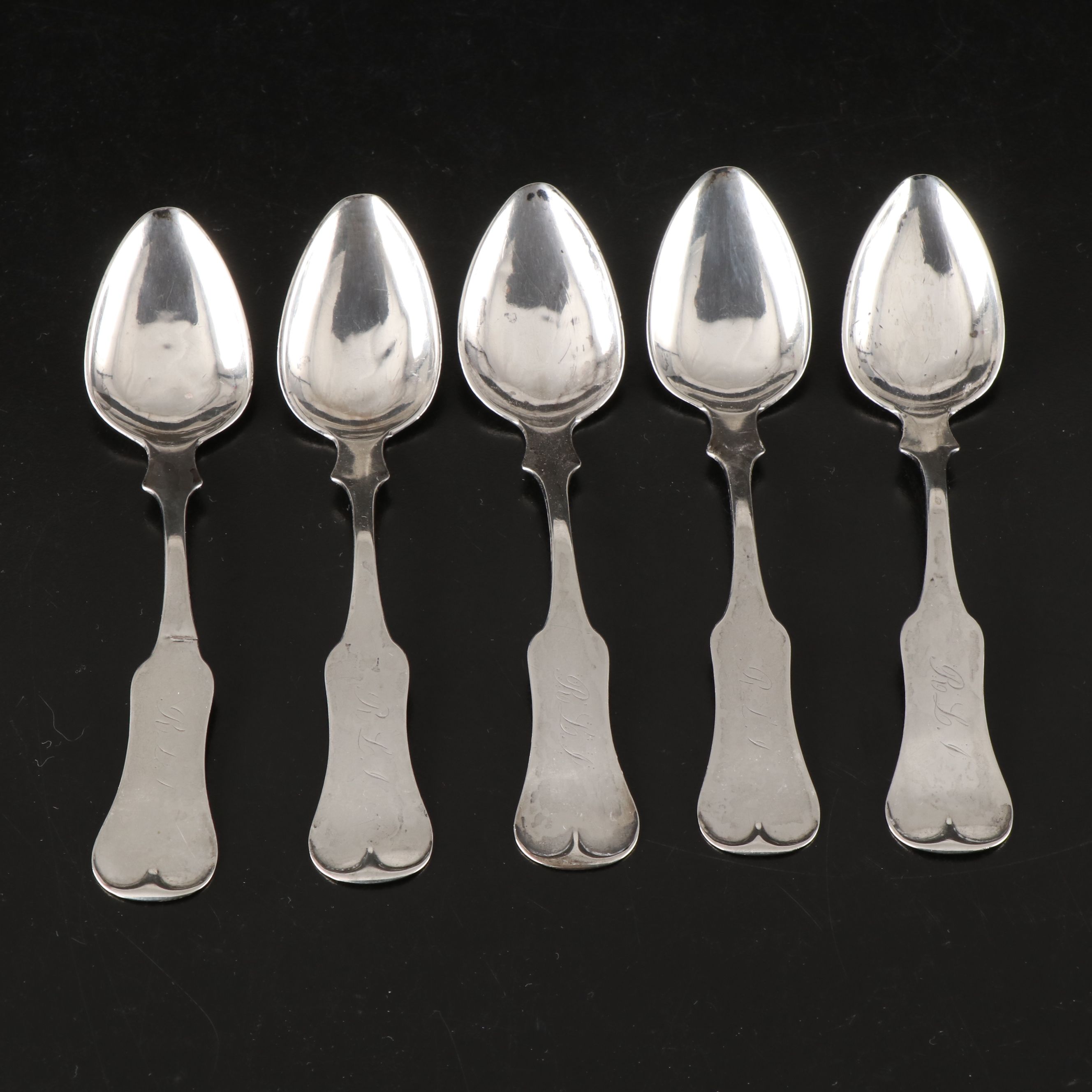 E.H. Hill Coin Silver Teaspoons