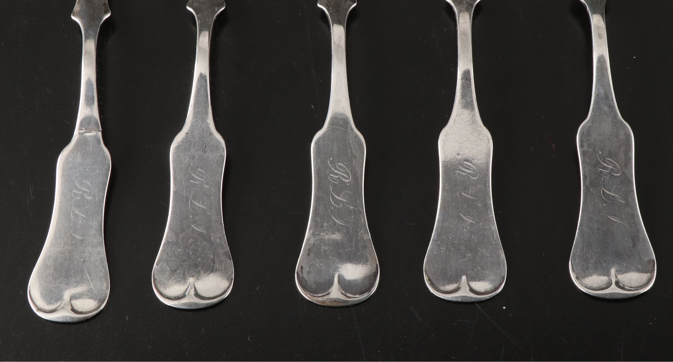 E.H. Hill Coin Silver Teaspoons