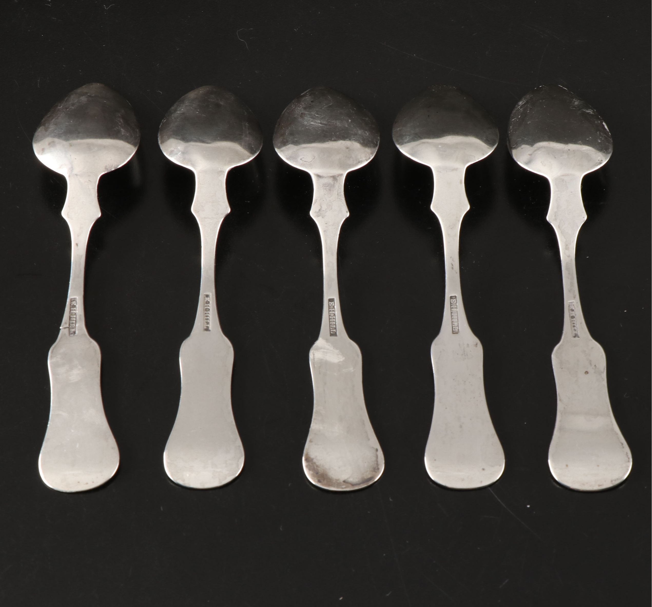 E.H. Hill Coin Silver Teaspoons