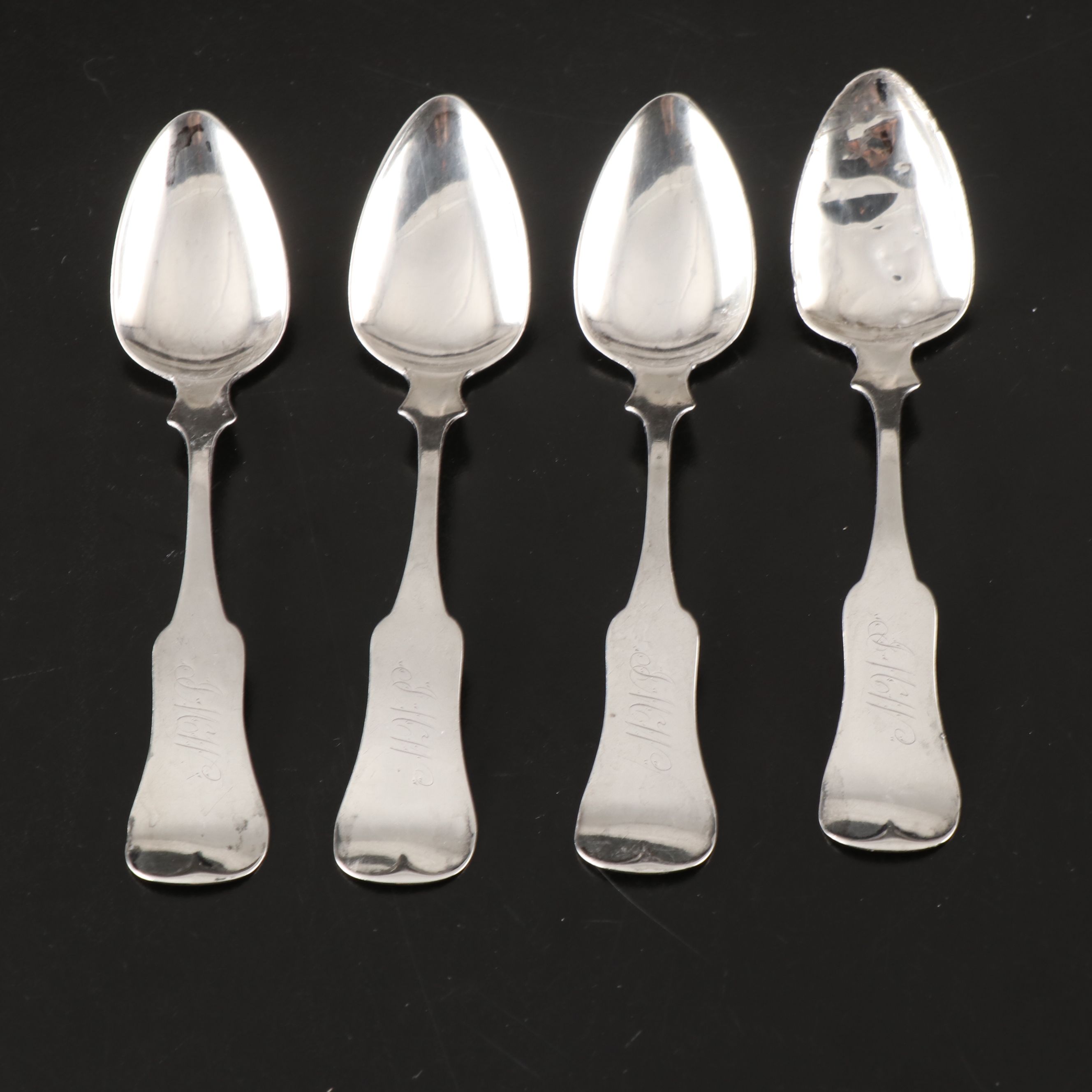 E.H. Hill Coin Silver Teaspoons