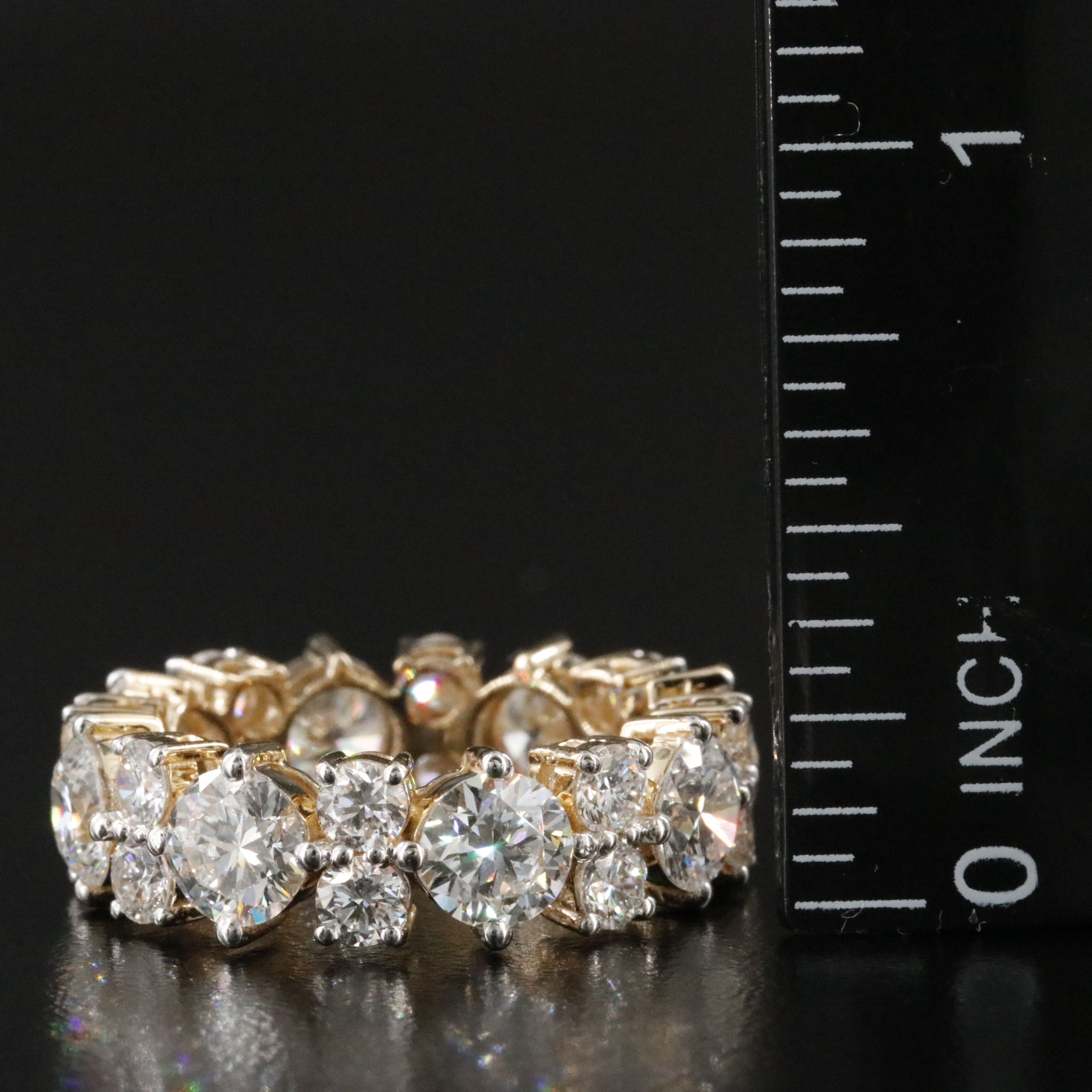 14K 6.63 CTW Lab Grown Diamond Eternity Band