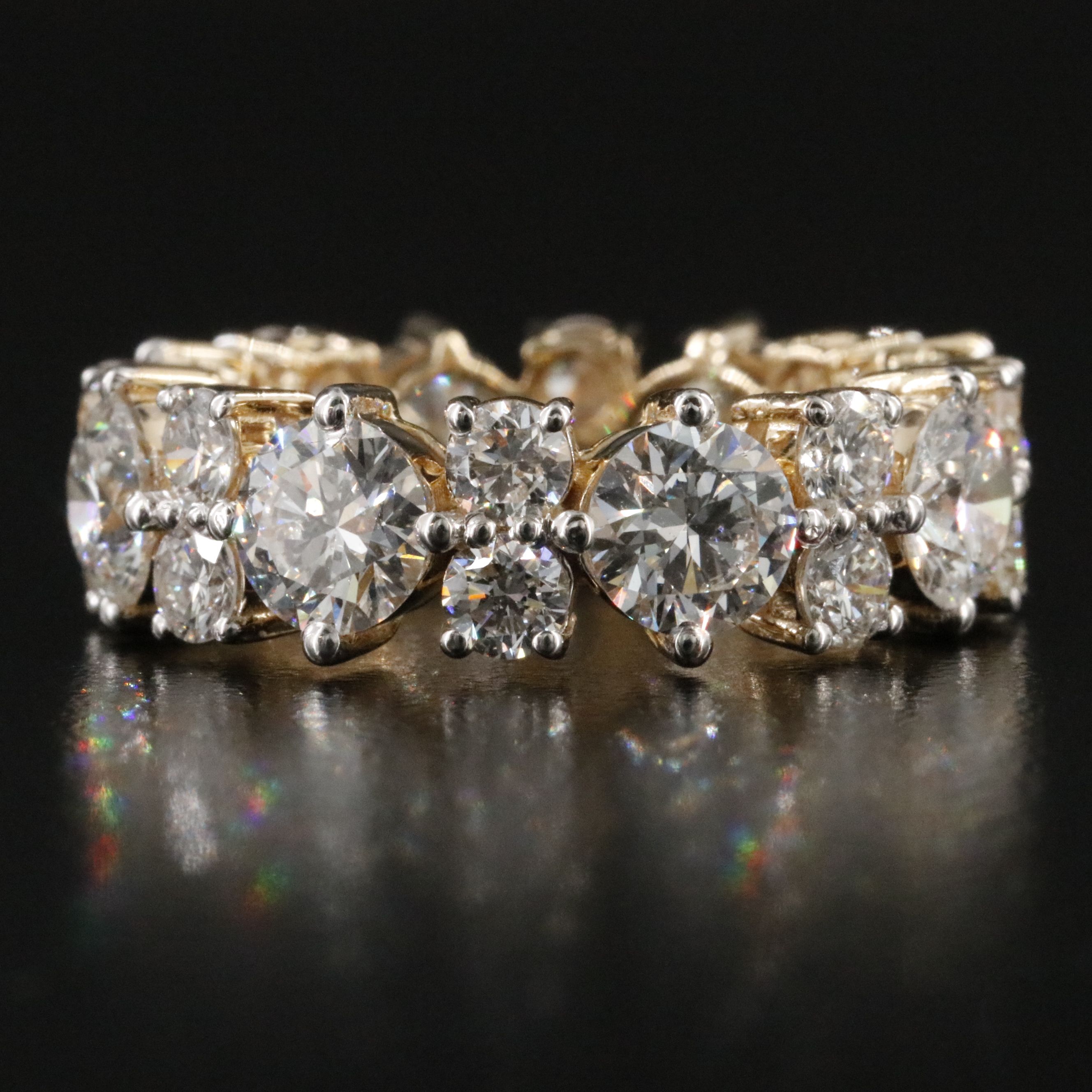 14K 6.63 CTW Lab Grown Diamond Eternity Band