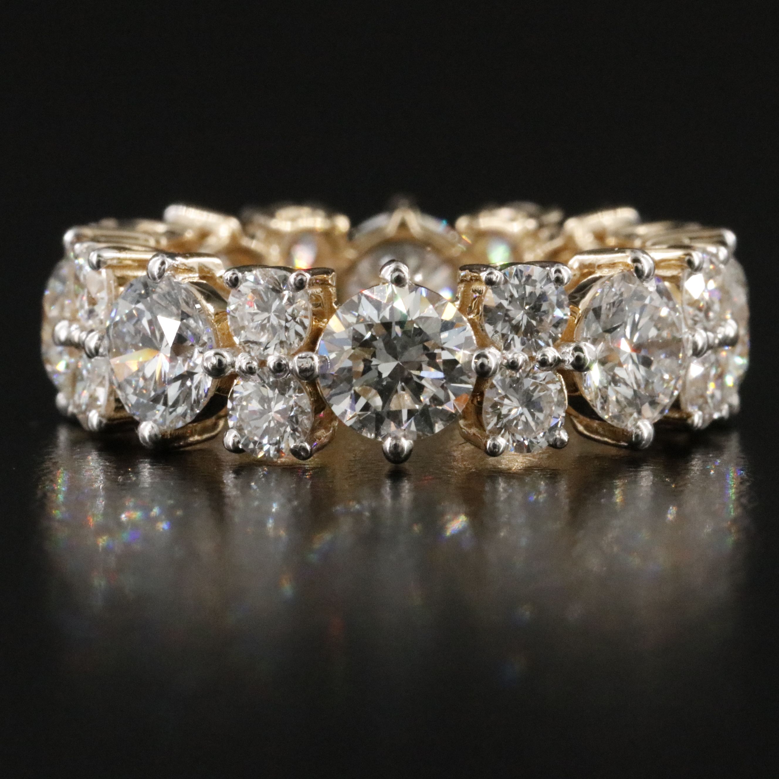 14K 6.63 CTW Lab Grown Diamond Eternity Band