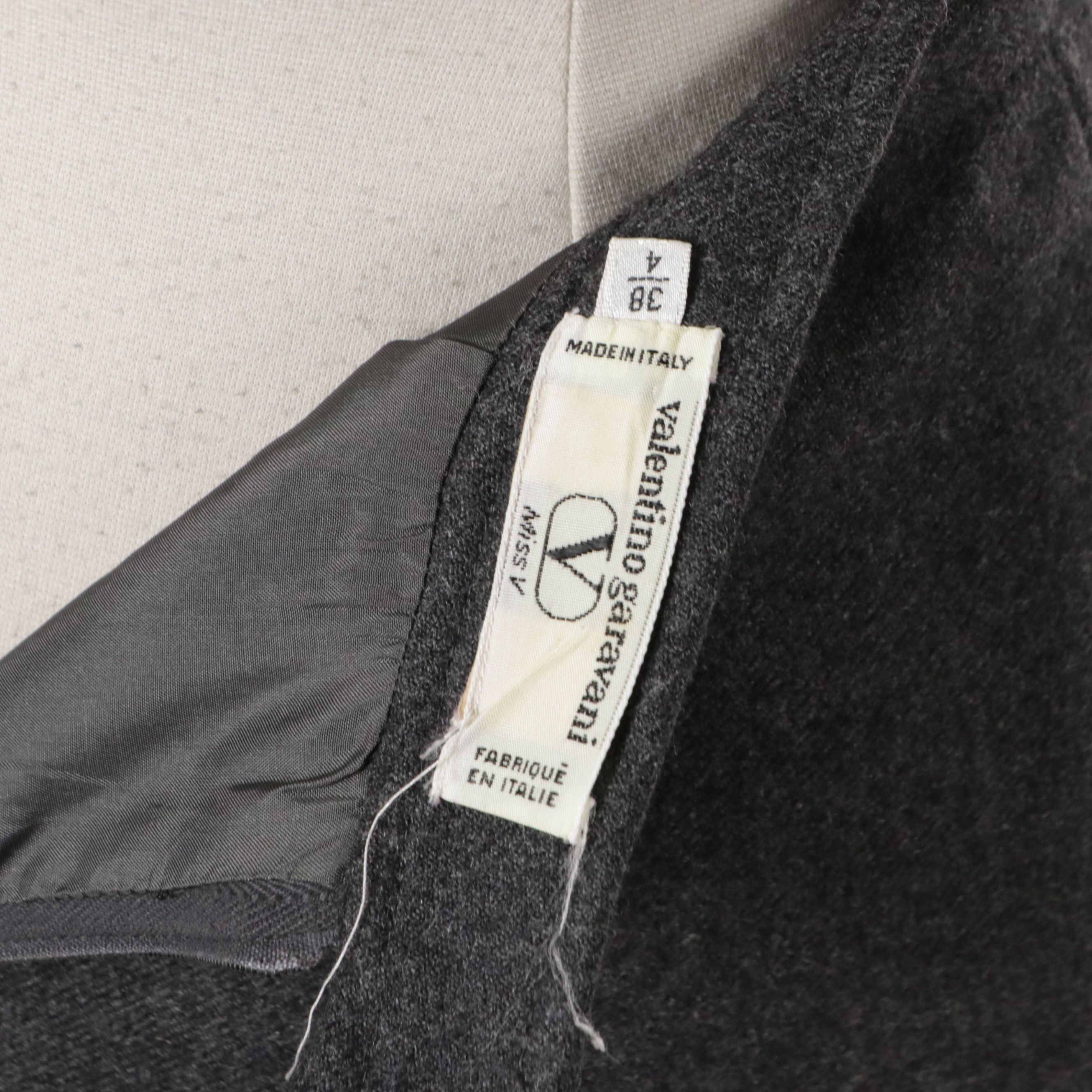 Valentino Garavani Miss V Double-Breasted Wool Skirt Suit with Pleated Details