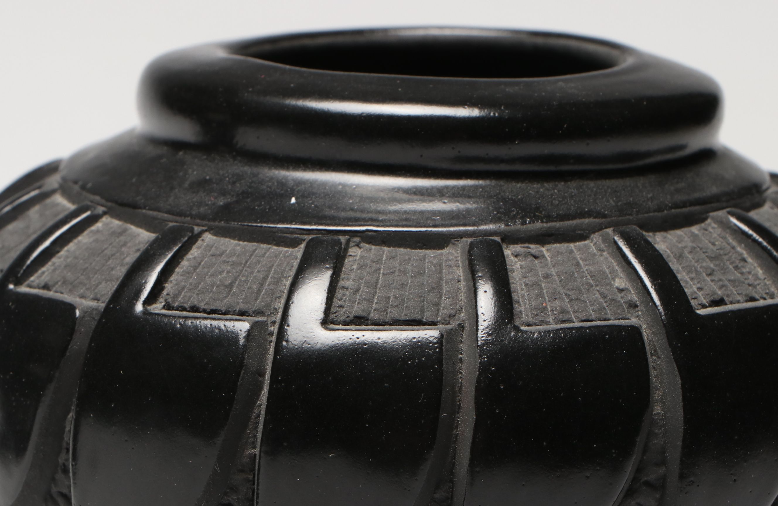 Kim Licheni and Tricia Velarde Santa Clara Blackware Vessels