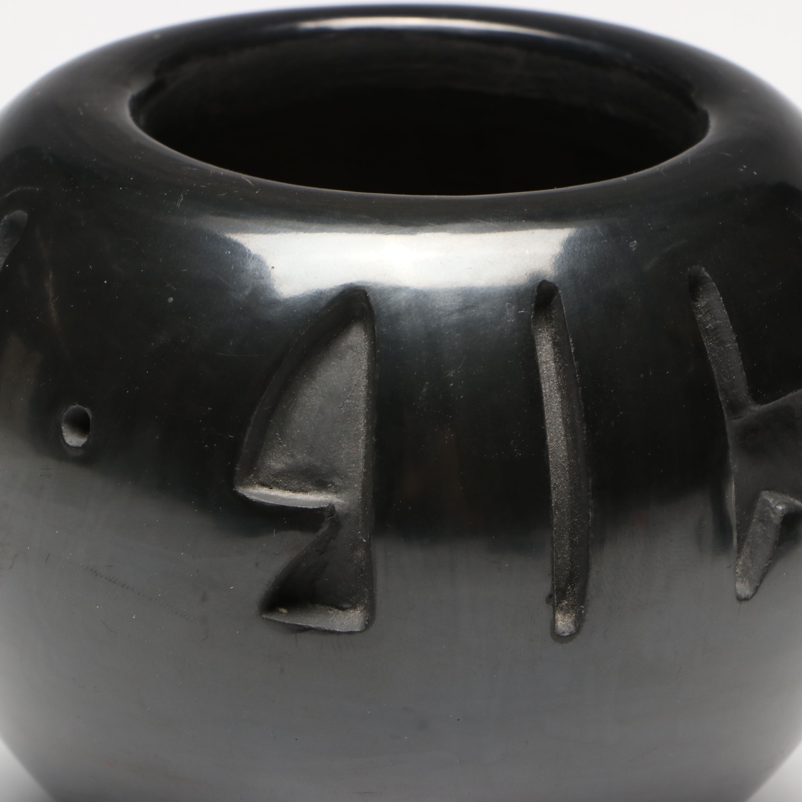 Kim Licheni and Tricia Velarde Santa Clara Blackware Vessels