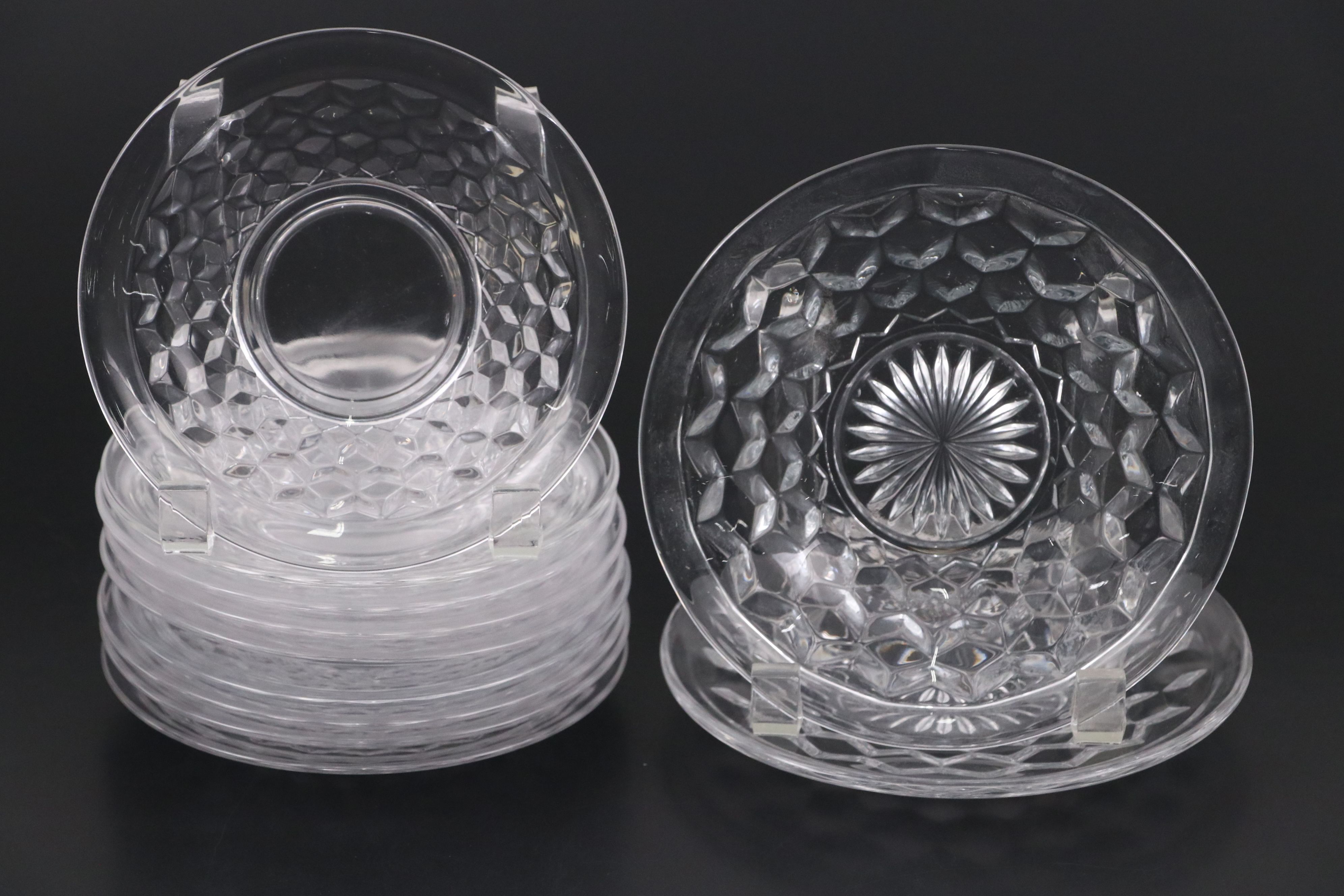 Fostoria "American Clear" Glassware with More Colony "Whitehall Clear" Serveware