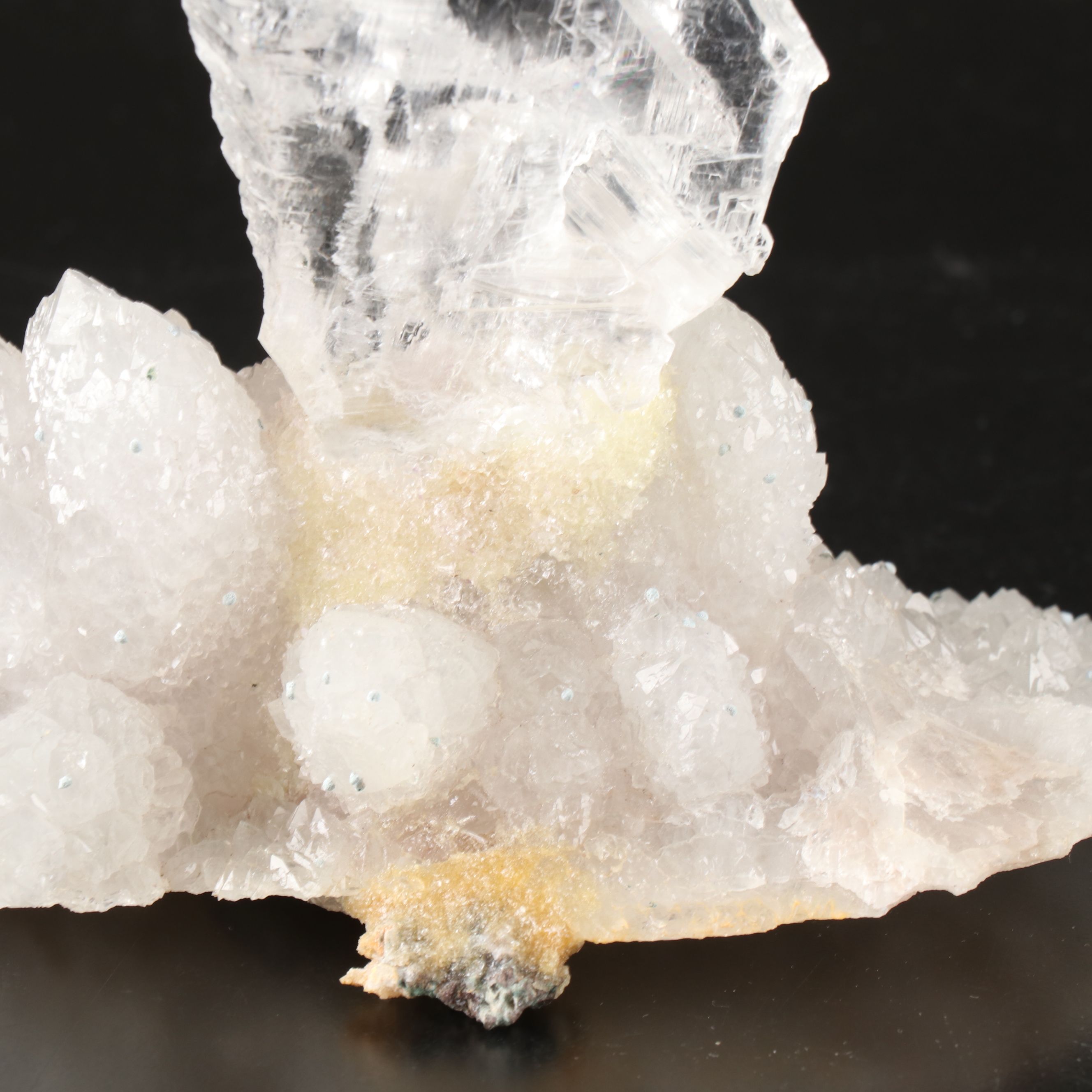 Quartz Crystal Matrix with Selenite Specimen