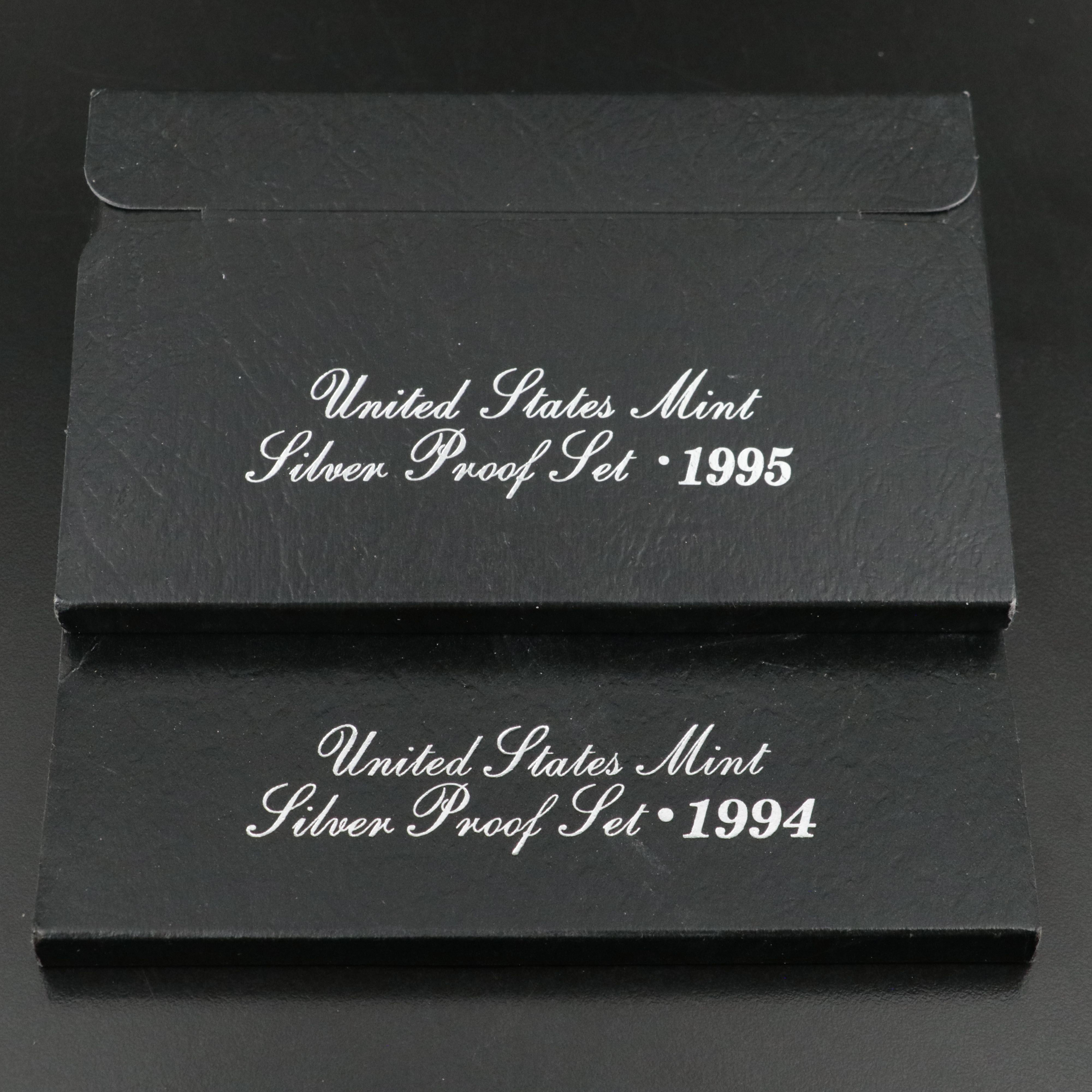 Two United States Modern Silver Proof Sets: 1994 and 1995