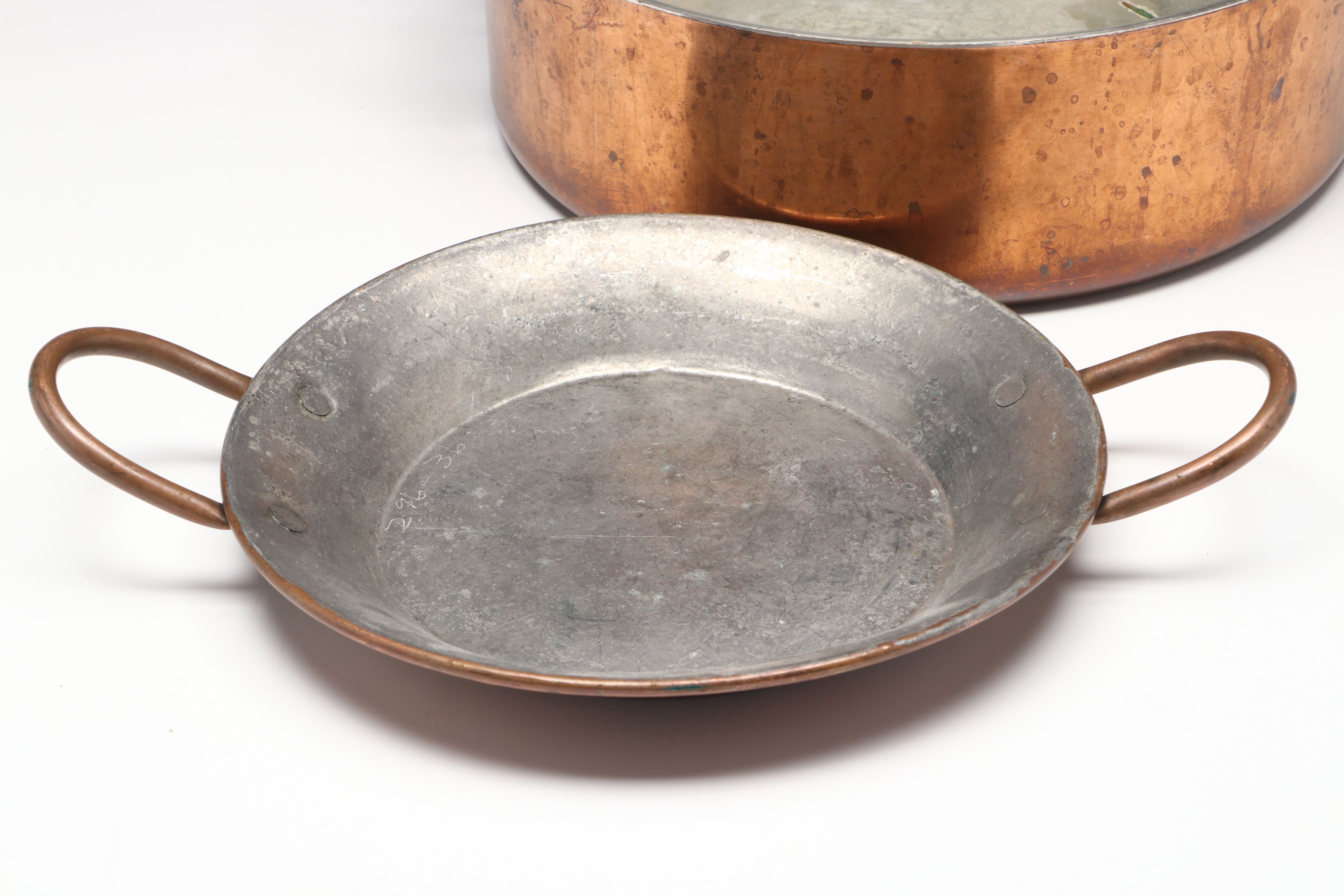 Ruffoni Italian Handled Copper Pot with French Au Gratin