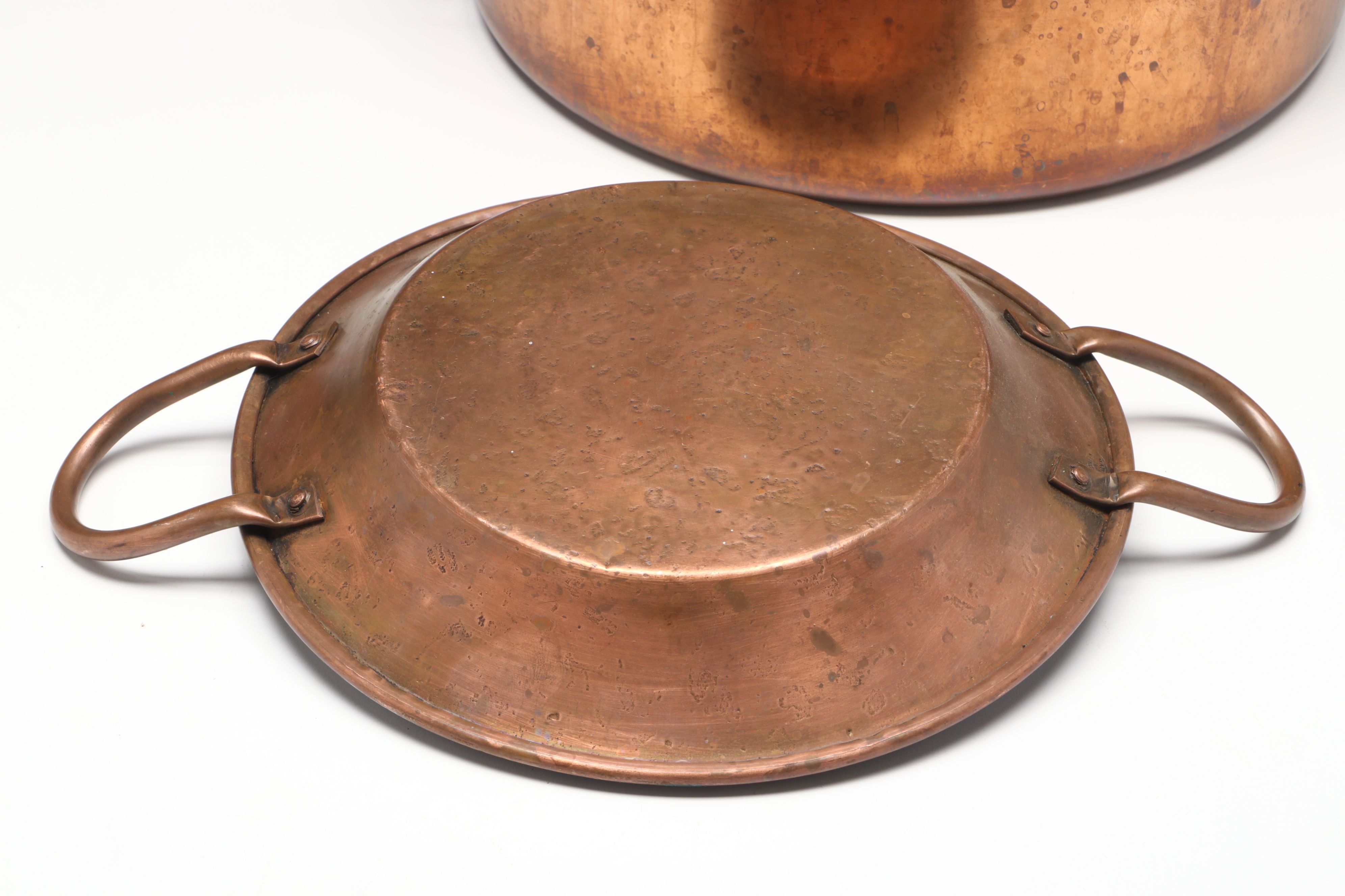 Ruffoni Italian Handled Copper Pot with French Au Gratin