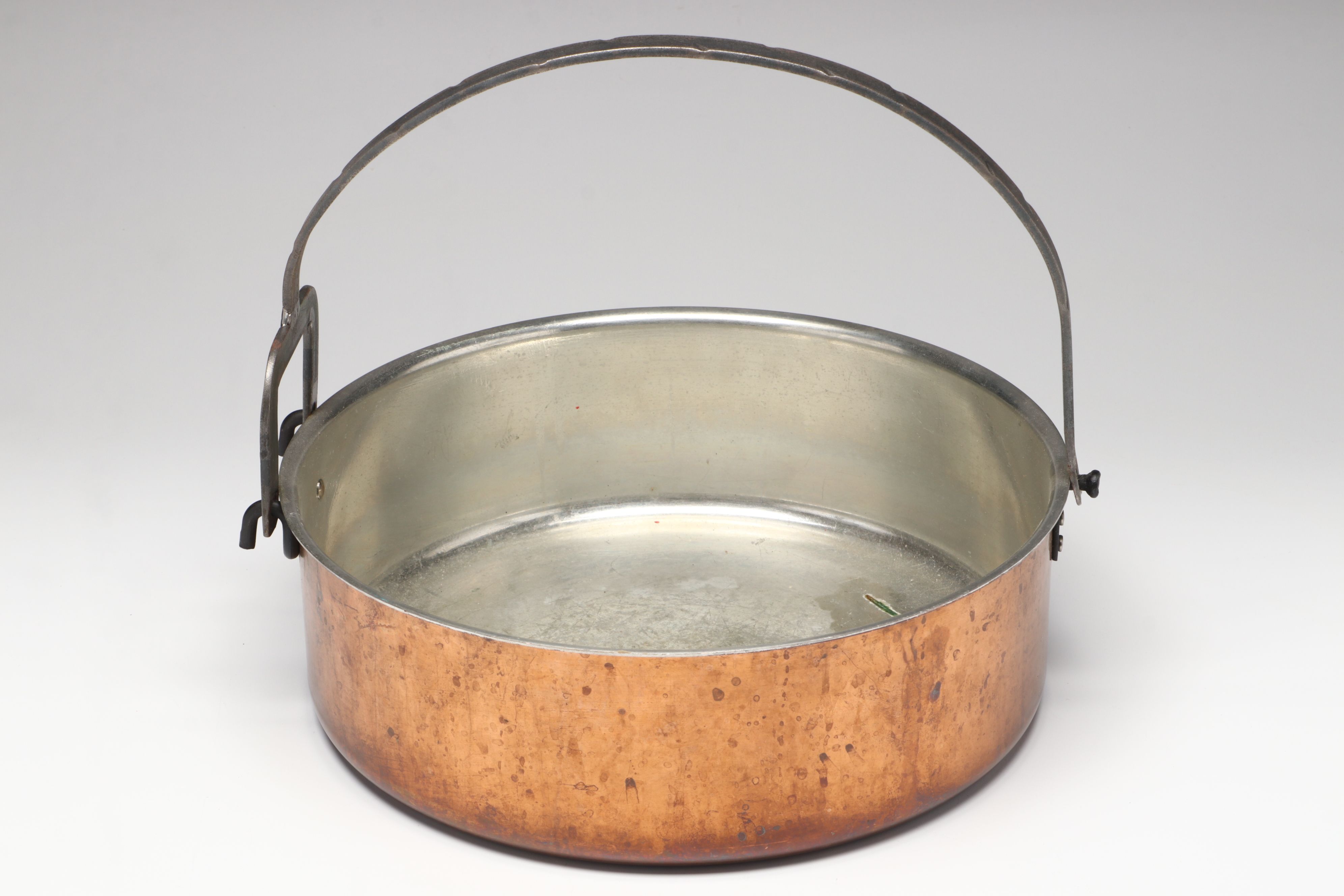 Ruffoni Italian Handled Copper Pot with French Au Gratin